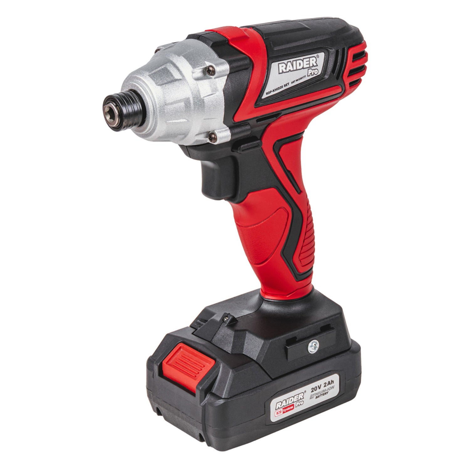 MASINA DE INSURUBAT CU IMPACT 1/4 HEX 140NM 20V 2Ah CU ACUMULATOR RAIDER