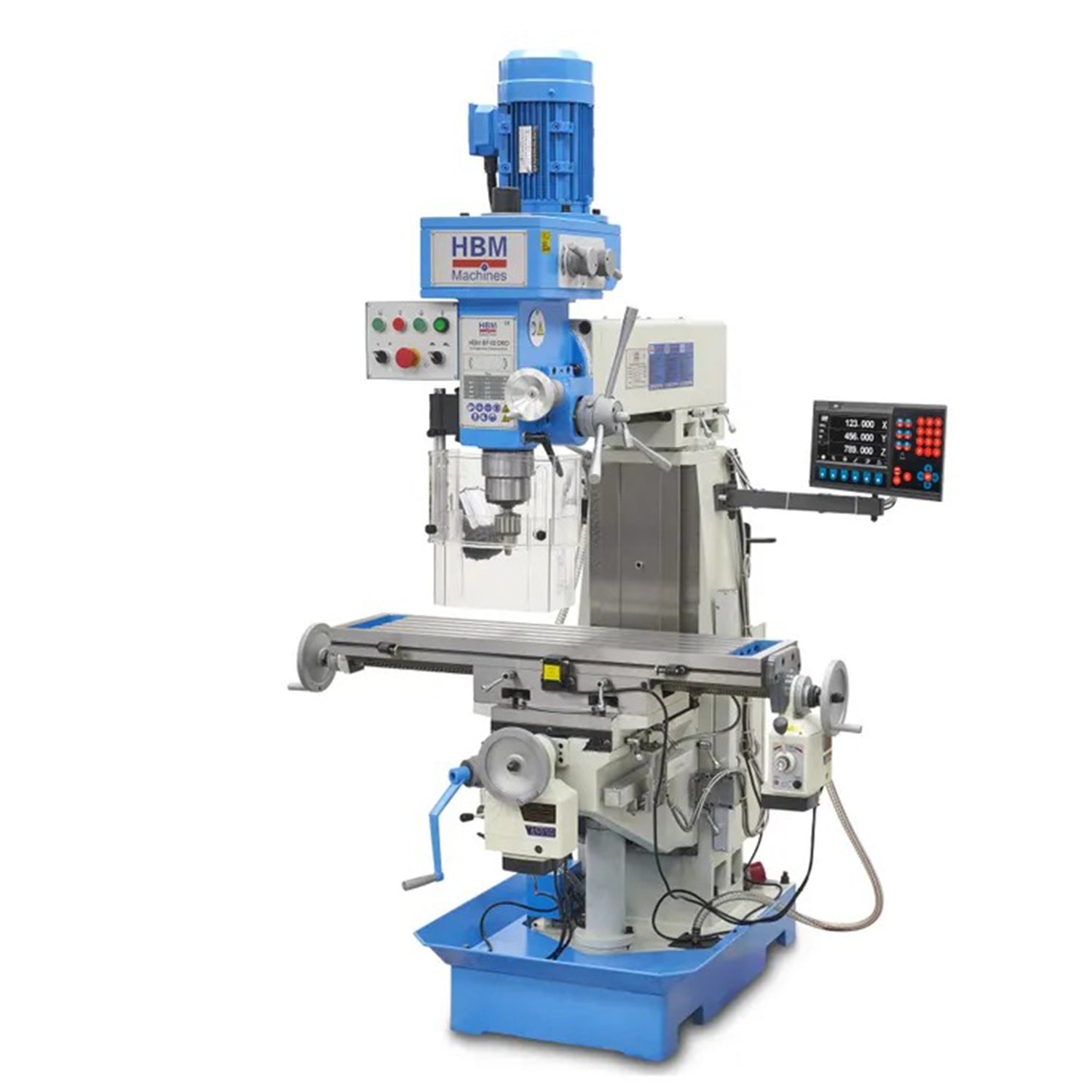 MASINA PROFESIONALA DE FREZAT SI GAURIT CU MASA MARE SI ECRAN DIGITAL BF 60 400V