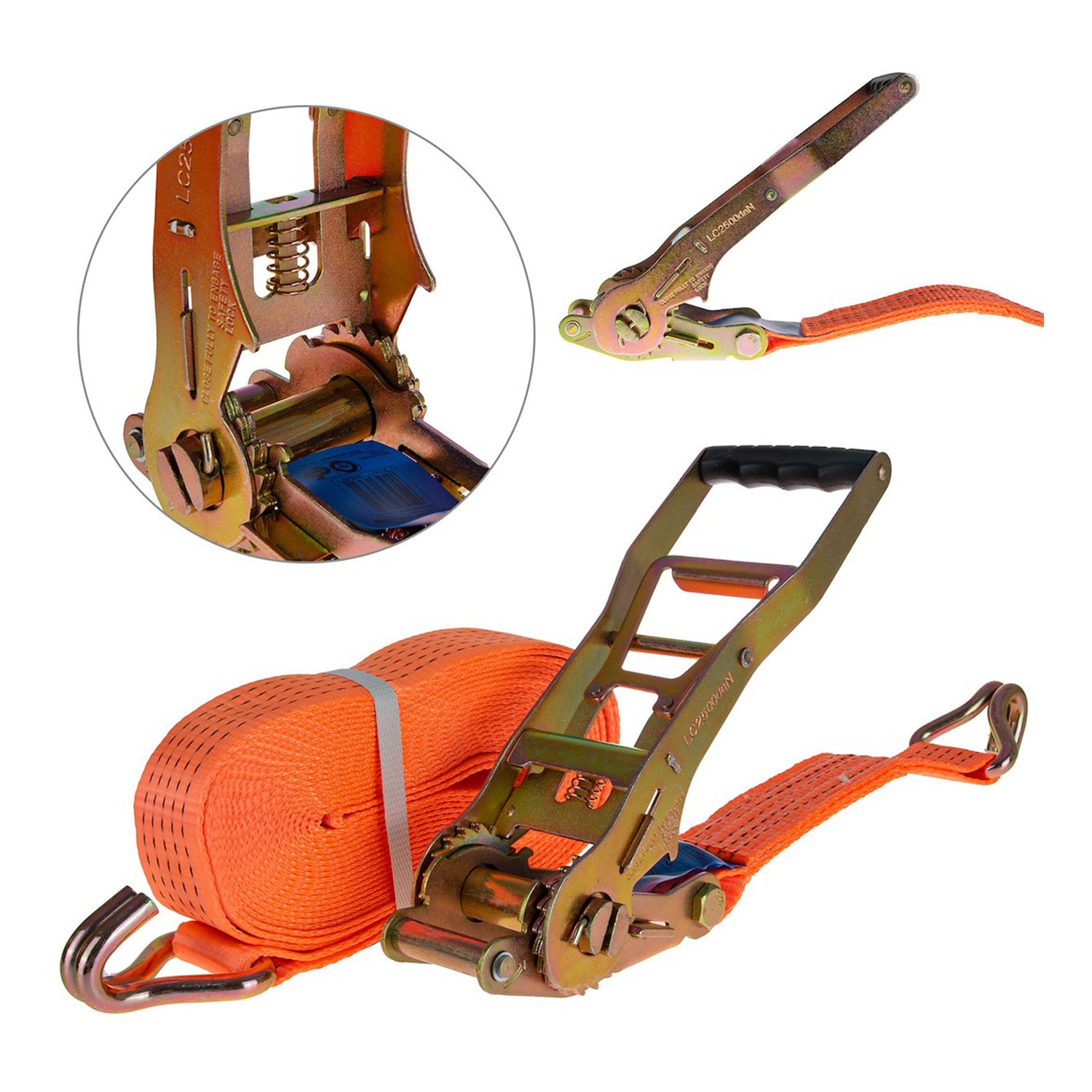 CHINGA CUREA DE ANCORARE CU CLICHET ERGO 10M/5T/50MM