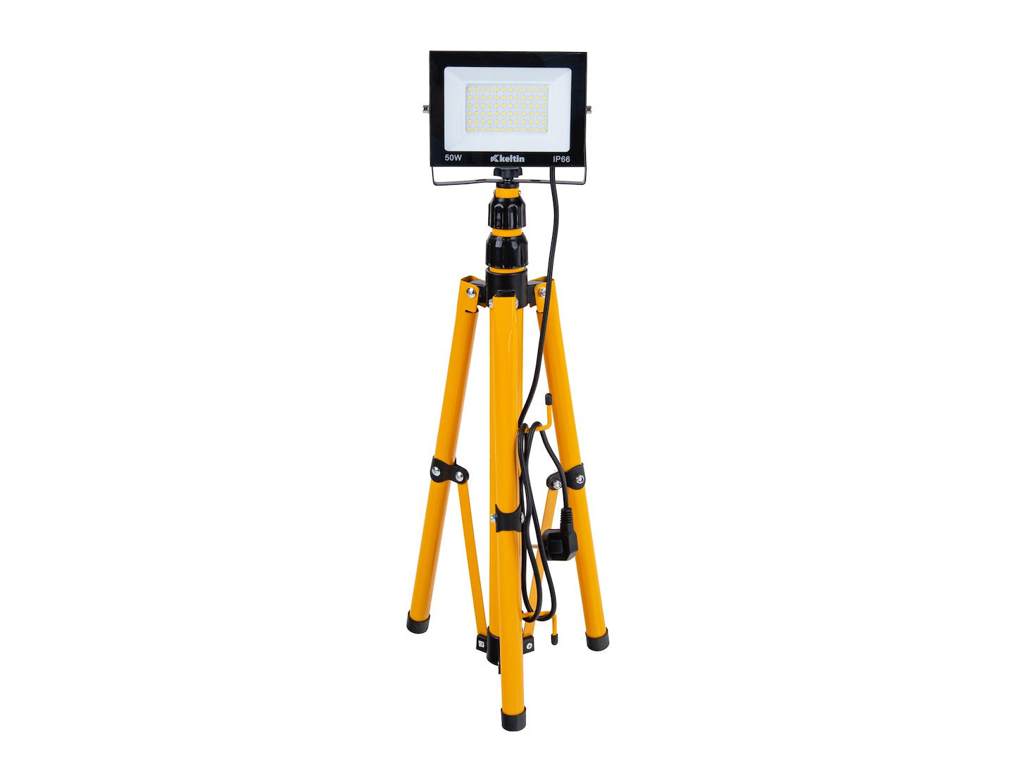 PROIECTOR, LAMPA DE LUCRU LED 50W CU STATIV REGLABIL 60-160 CM, ALB NEUTRU 4500K 4500 LM - GEKO