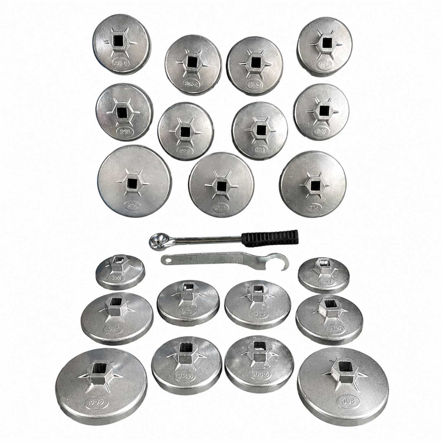 Trusa cu chei capace din aluminiu pentru filtre de ulei 23 piese GEBO TOOLS