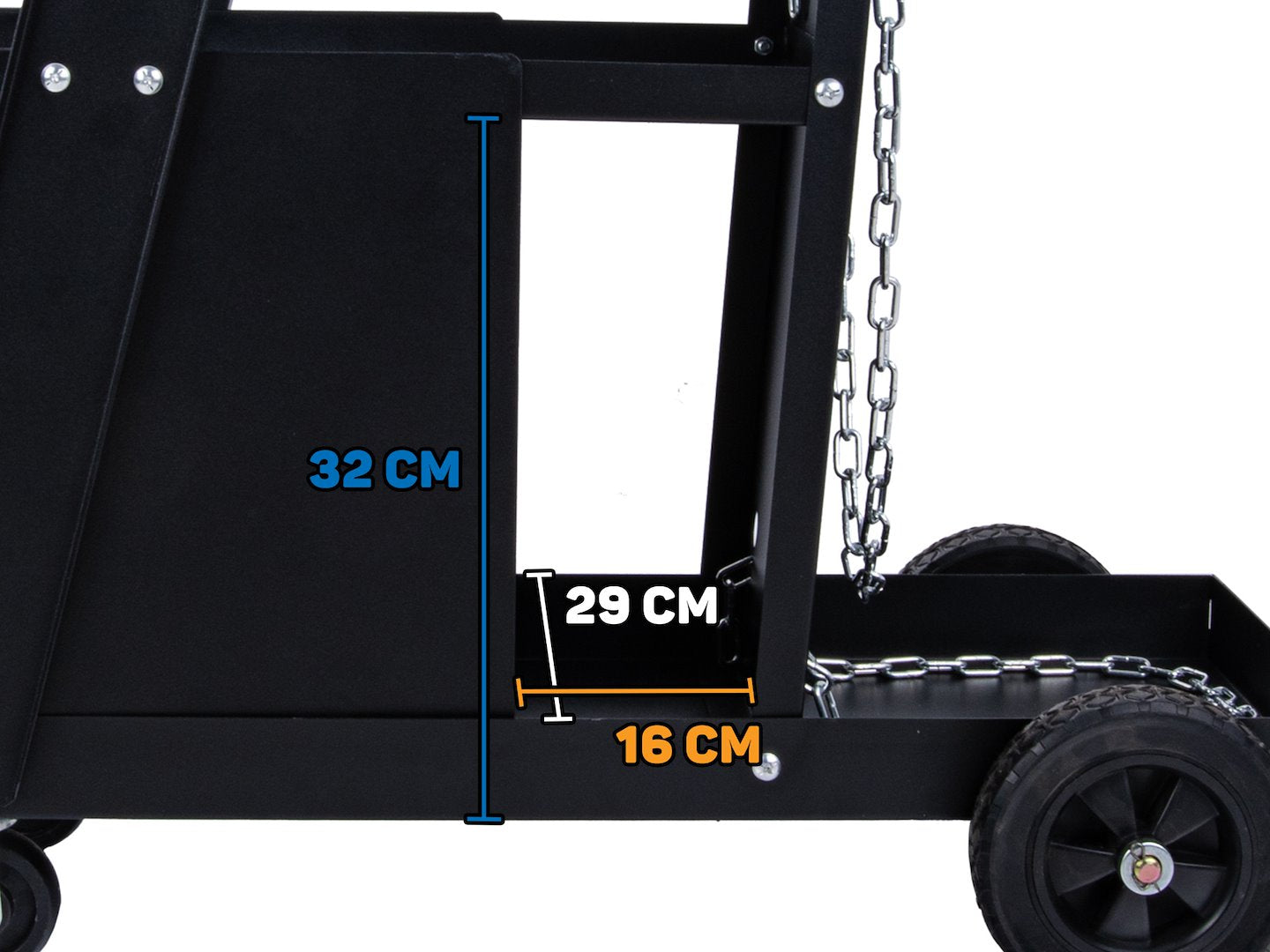 CARUCIOR PENTRU APARAT DE SUDURA CU MANER SI 4 SERTARE