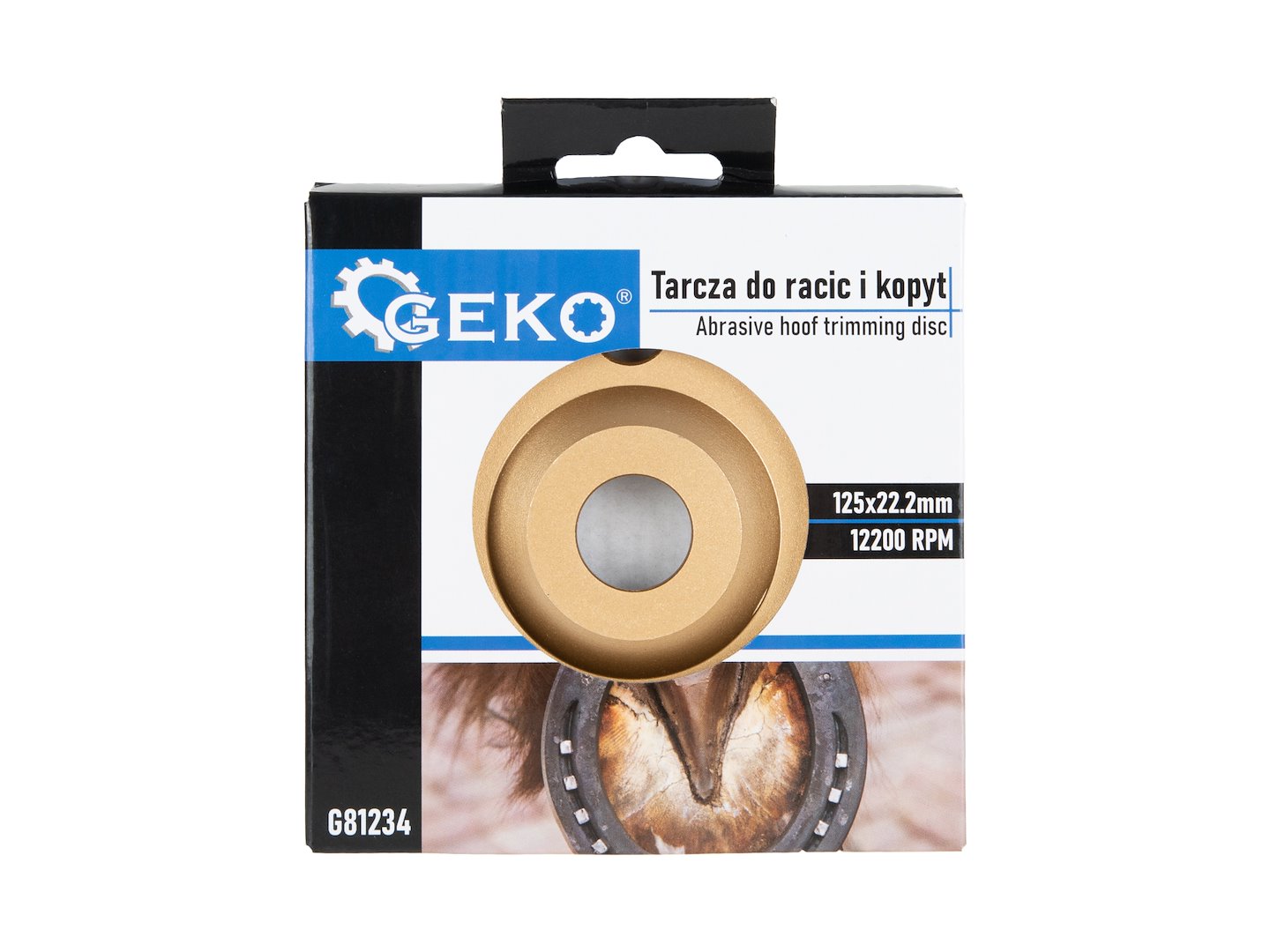 DISC ABRAZIV PENTRU COPITE 125MM GEKO