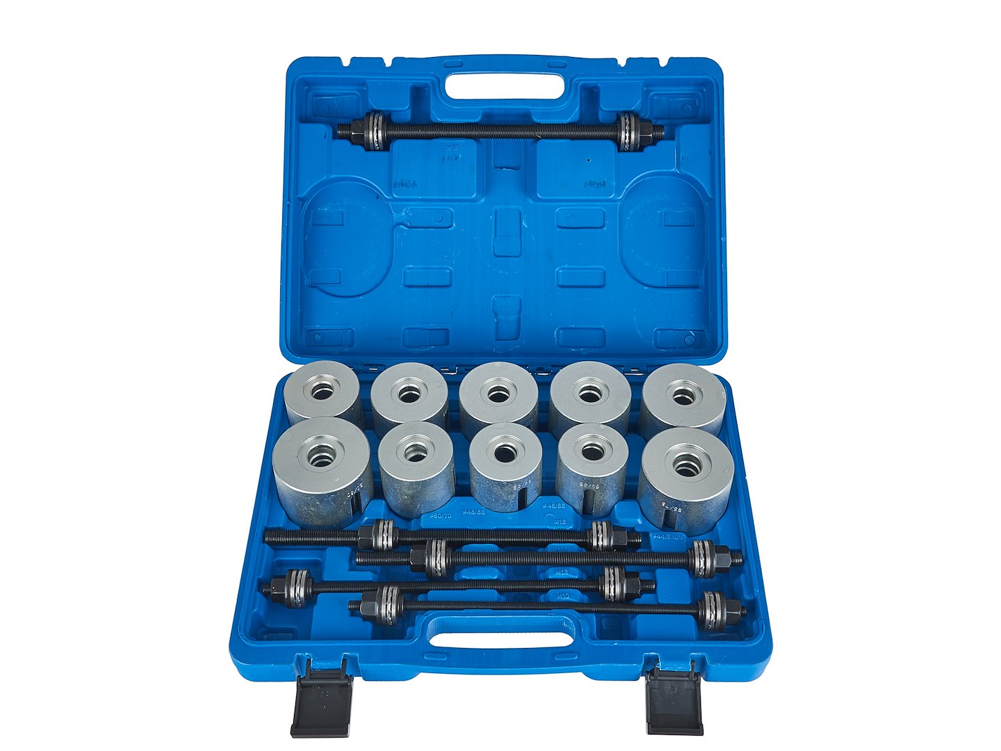 TRUSA CU 27 PIESE PENTRU MONTAJ SI DEMONTAJ BUCSI, RULMETI SI SILENT BLOC SUSPENSIE - GEKO