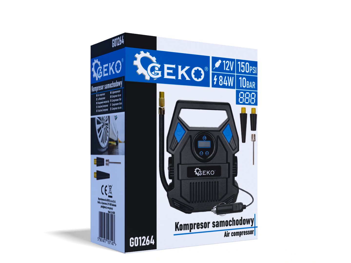 COMPRESOR AUTO PORTABIL CU ALIMENTARE 12V 84W