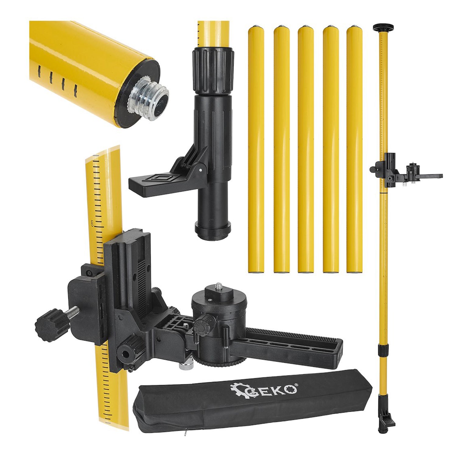 STALP TELESCOPIC PENTRU NIVELA LASER EXTENSIBIL 4.2 M, GEKO
