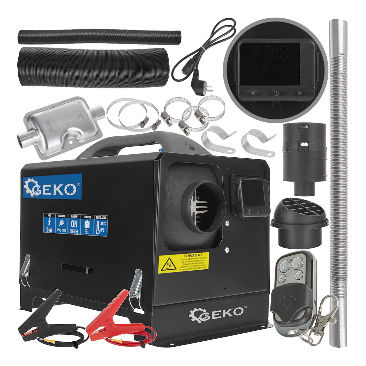 INCALZITOR AUTO PE MOTORINA 12V/230V 8KW GEKO