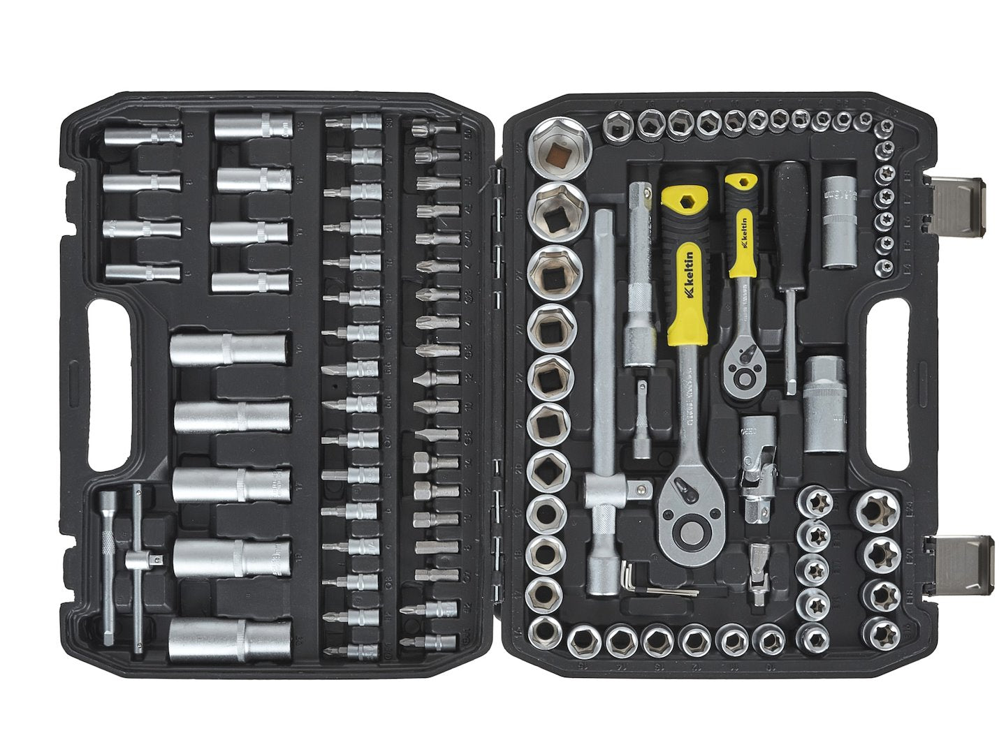 TRUSA DE SCULE 108 PIESE 1/4", 1/2" GEKO