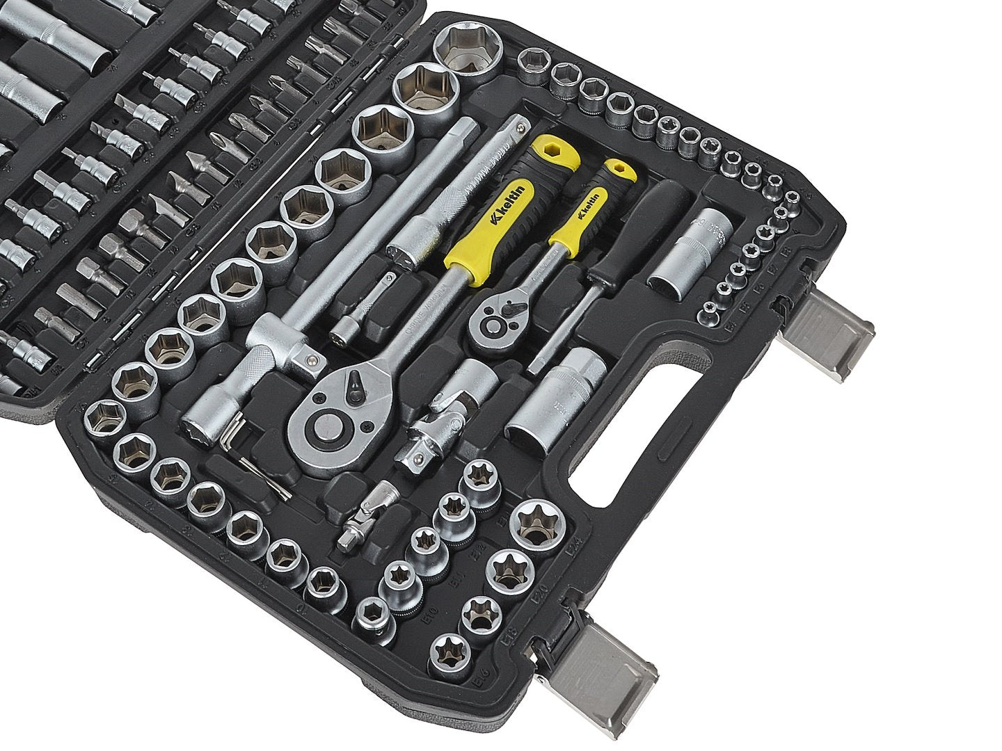 TRUSA DE SCULE 108 PIESE 1/4", 1/2" GEKO