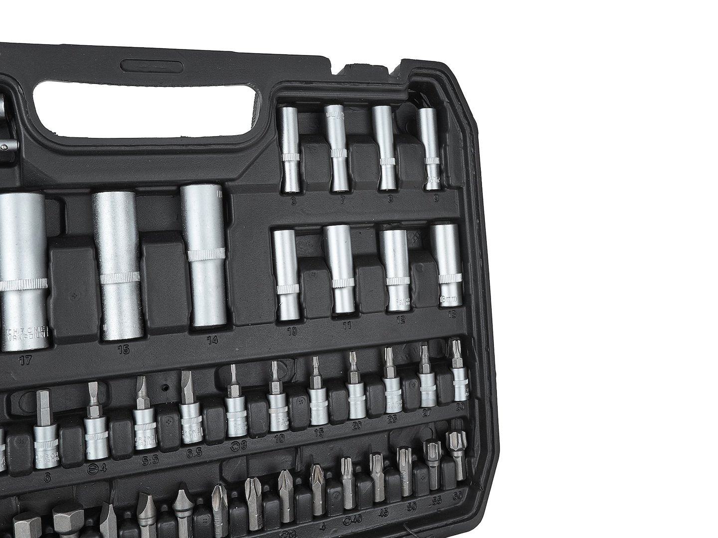 TRUSA DE SCULE 108 PIESE 1/4", 1/2" GEKO