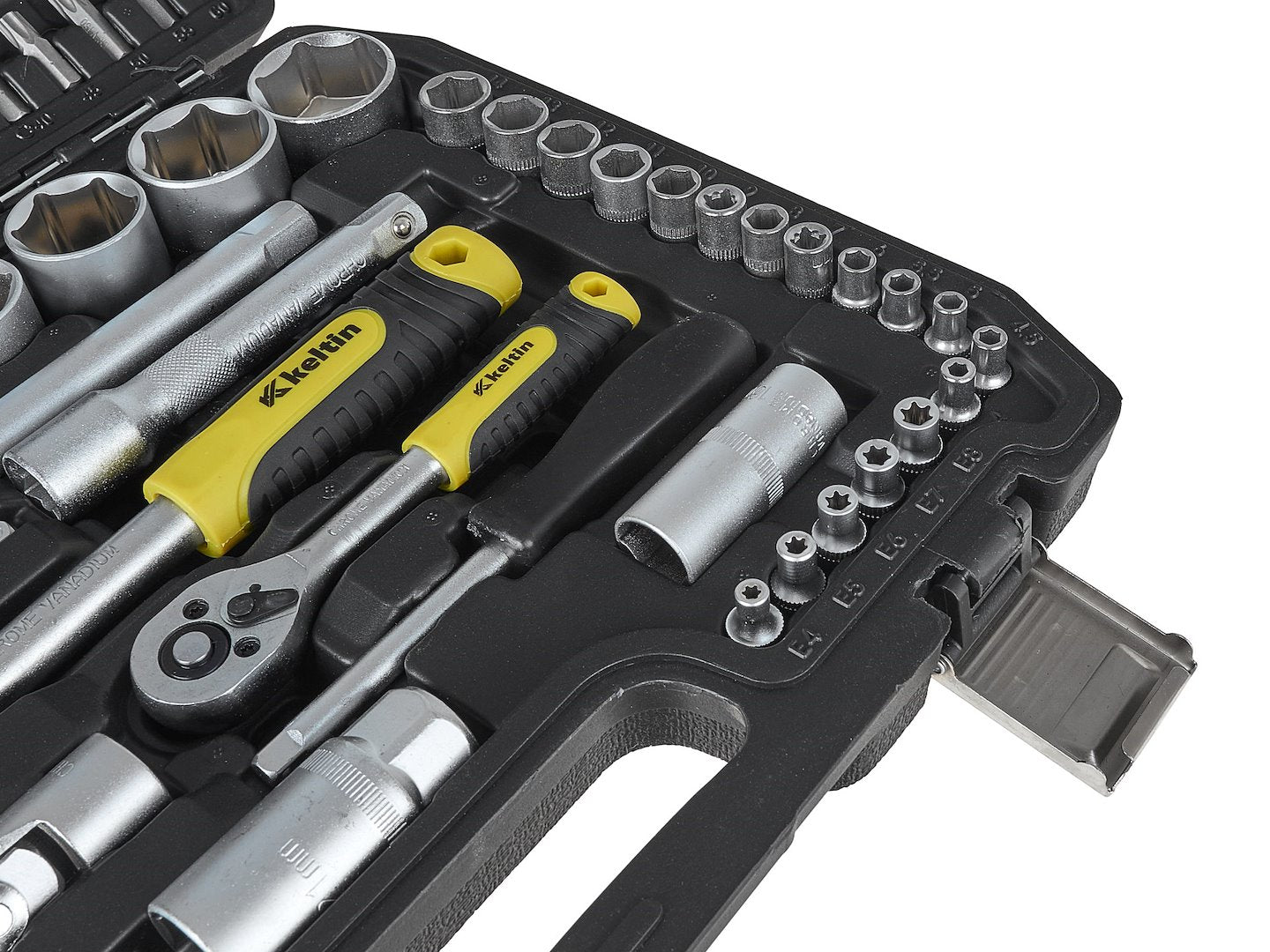 TRUSA DE SCULE 108 PIESE 1/4", 1/2" GEKO