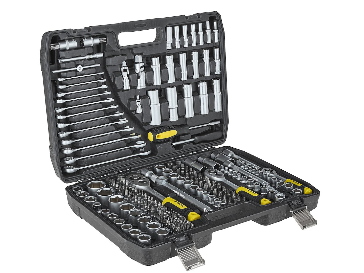 TRUSA DE SCULE 216 PIESE 1/4", 3/8", 1/2" GEKO