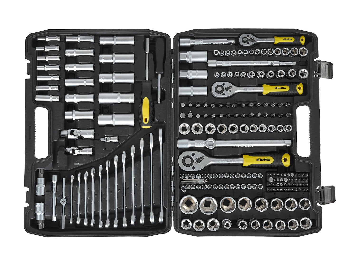 TRUSA DE SCULE 216 PIESE 1/4", 3/8", 1/2" GEKO