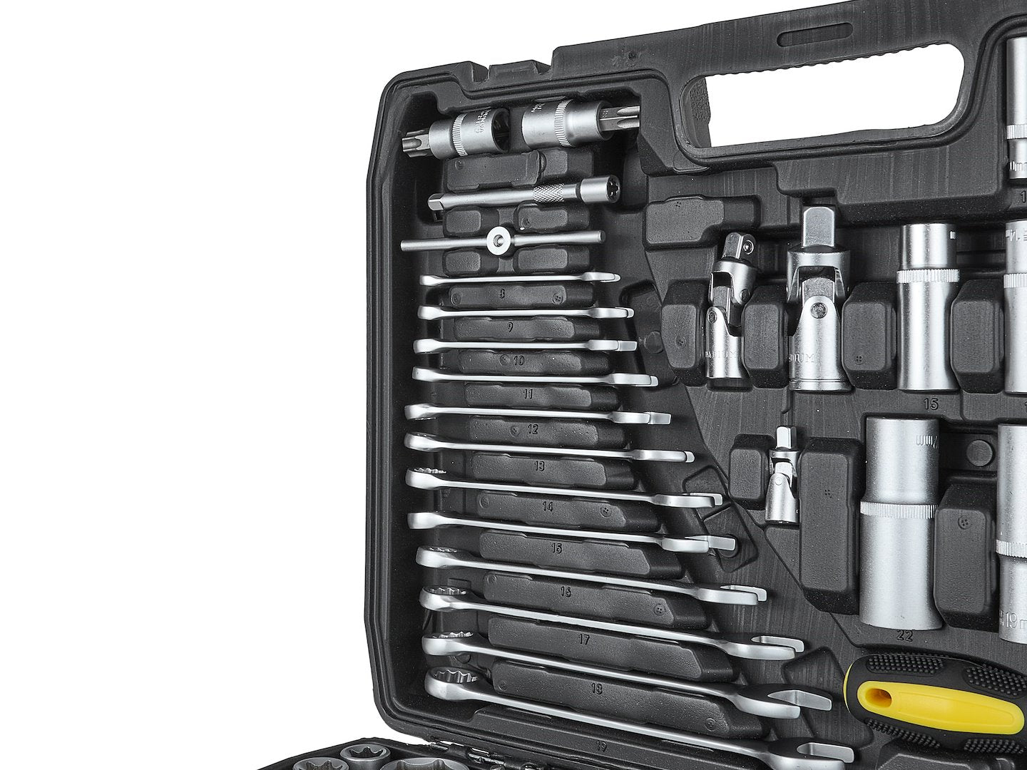 TRUSA DE SCULE 216 PIESE 1/4", 3/8", 1/2" GEKO