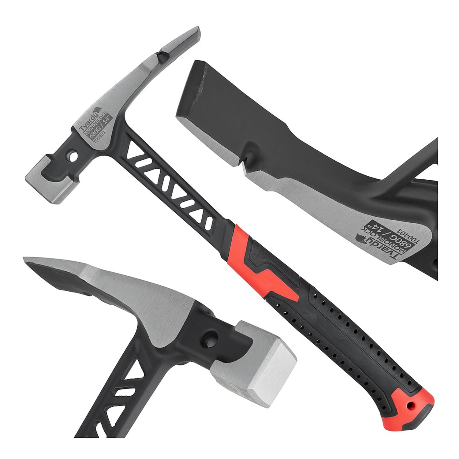 CIOCAN DULGHER 680G ANTI-SHOCK MONOBLOCK CU MAGNET SI EXTRACTOR DE CUIE - TVARDY