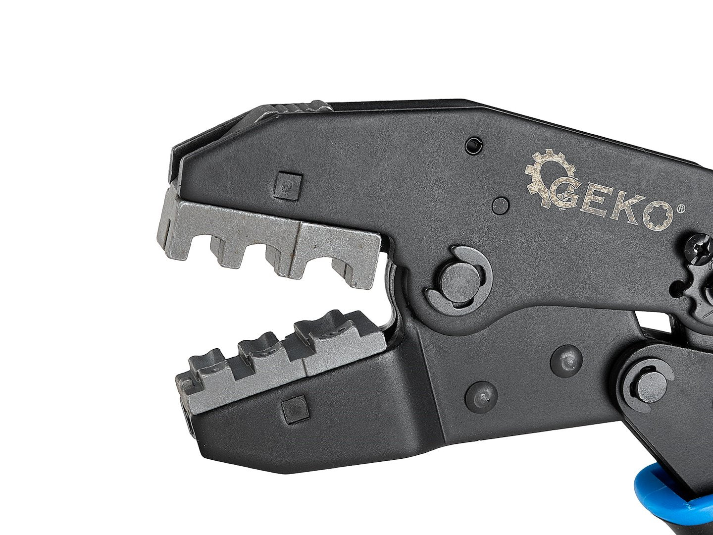 CLESTE PENTRU SERTIZARE MUFE SI CONECTORI CU 5 CAPETE INTERSCHIMBABILE GEKO