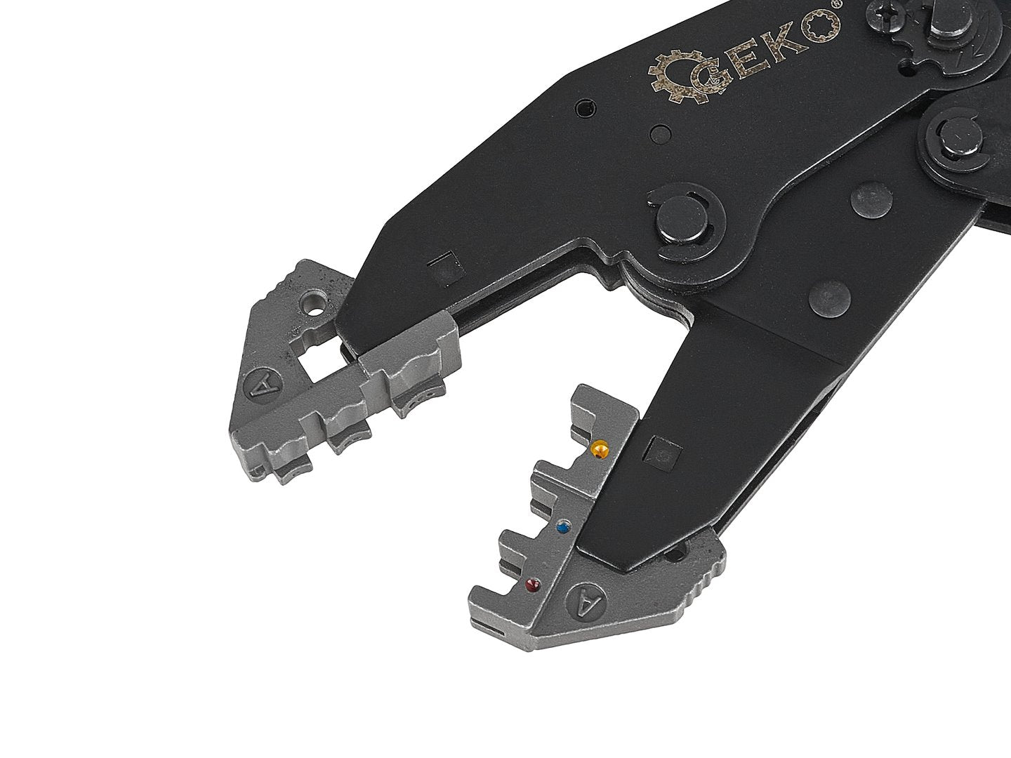 CLESTE PENTRU SERTIZARE MUFE SI CONECTORI CU 5 CAPETE INTERSCHIMBABILE GEKO