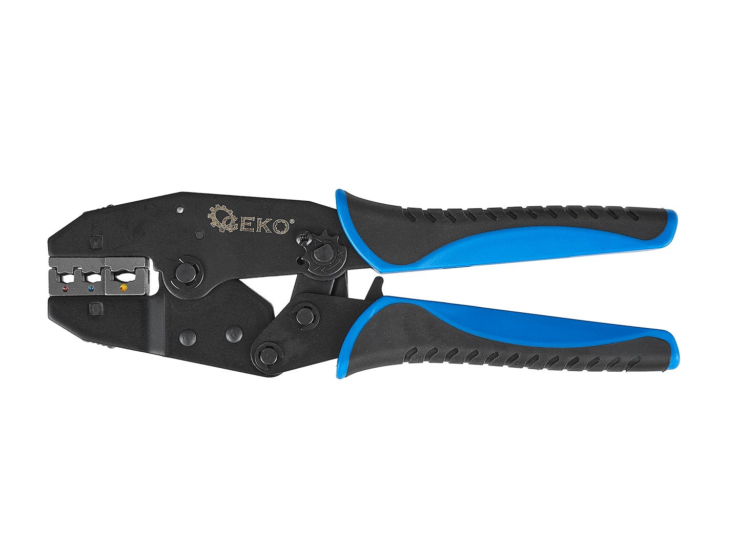 CLESTE PENTRU SERTIZARE MUFE SI CONECTORI CU 5 CAPETE INTERSCHIMBABILE GEKO