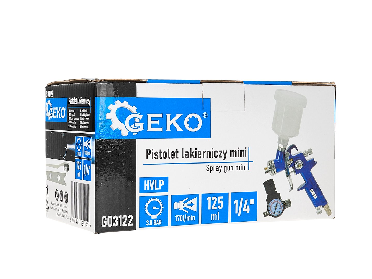 PISTOL DE VOPSIT HVLP 125ML 0.8MM CU REGULATOR DE PRESIUNE