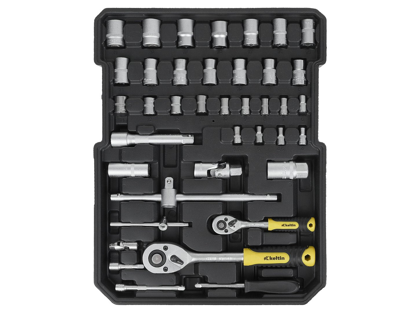 CUTIE VALIZA DIN ALUMINIU PE ROTI ECHIPATA CU SCULE 187 PIESE