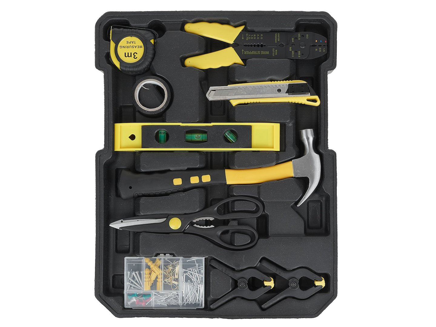 CUTIE VALIZA DIN ALUMINIU PE ROTI ECHIPATA CU SCULE 187 PIESE