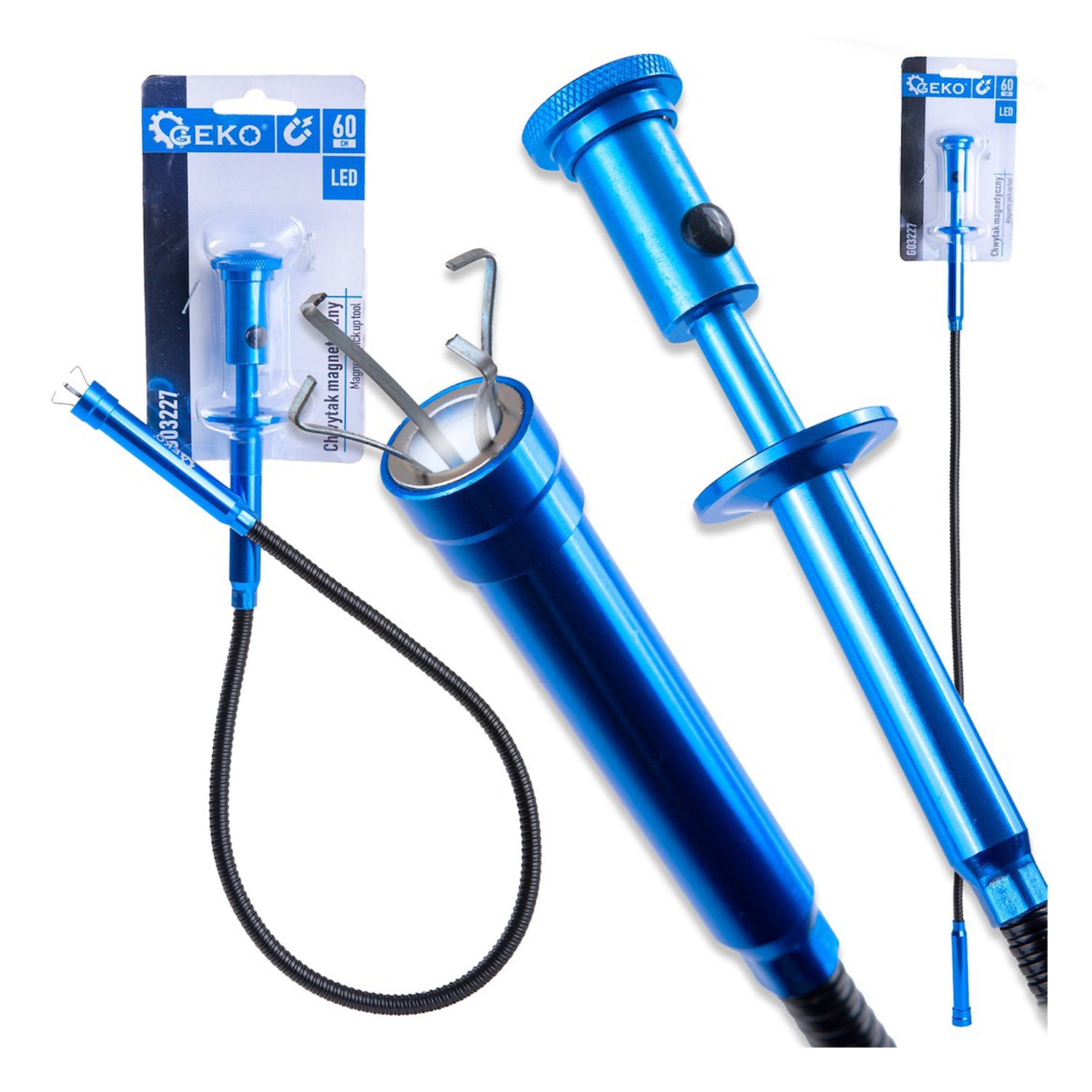 RECUPERATOR PIESE FLEXIBIL CU MAGNET, GHEARE SI LED 60CM