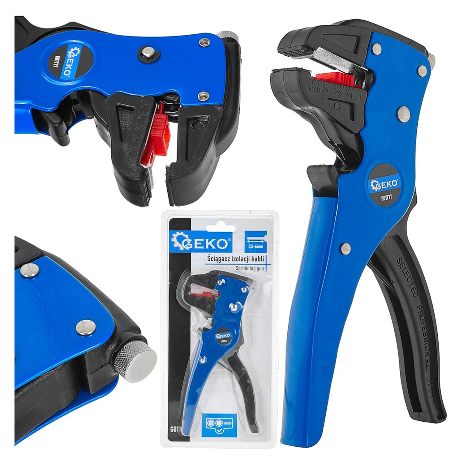 CLESTE AUTOMAT PENTRU DEZIZOLARE CABLURI 0.5-6MM GEKO