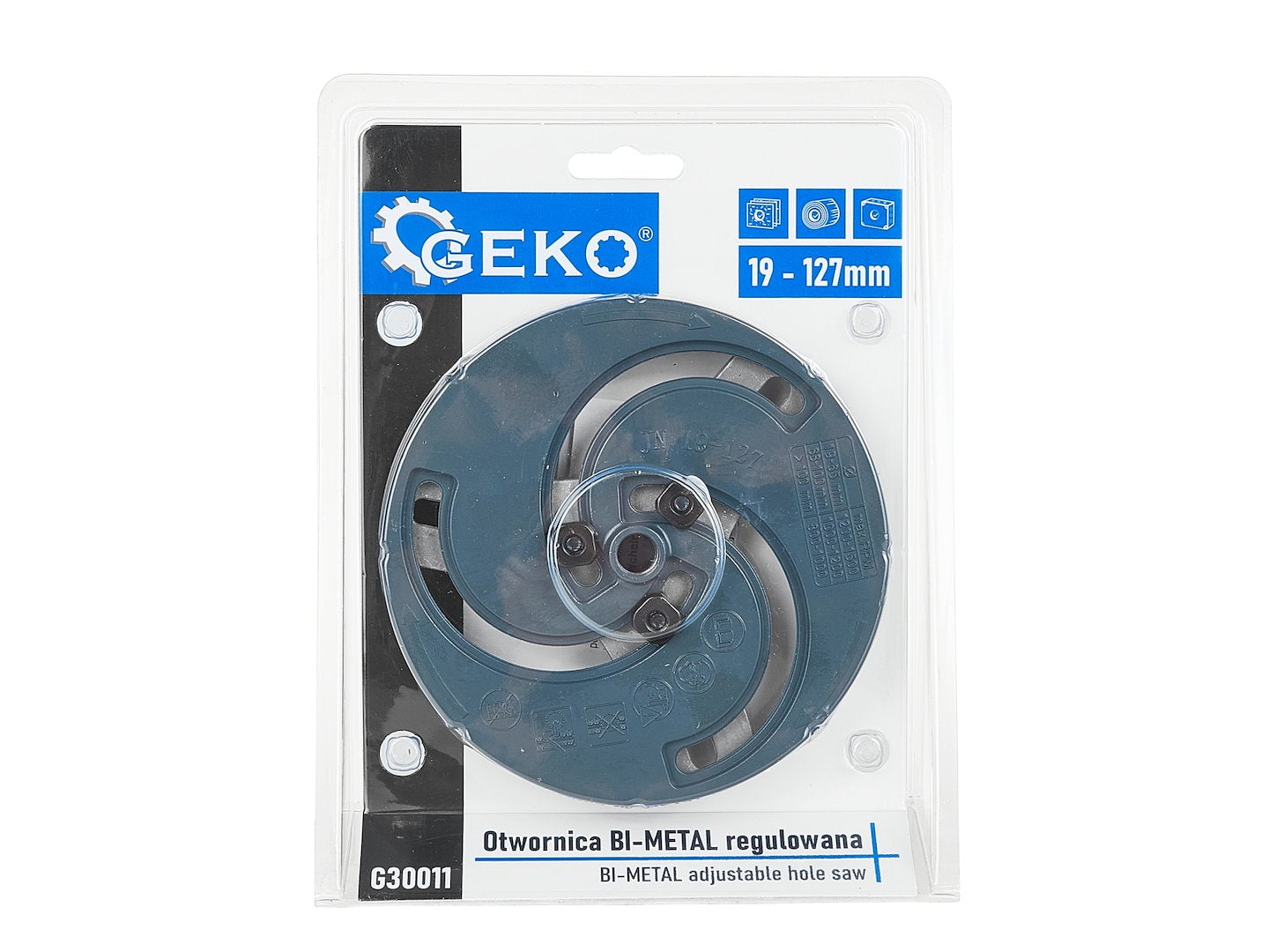 PANZA REGLABILA PENTRU GAURIRE BI-METAL 19-127MM GEKO