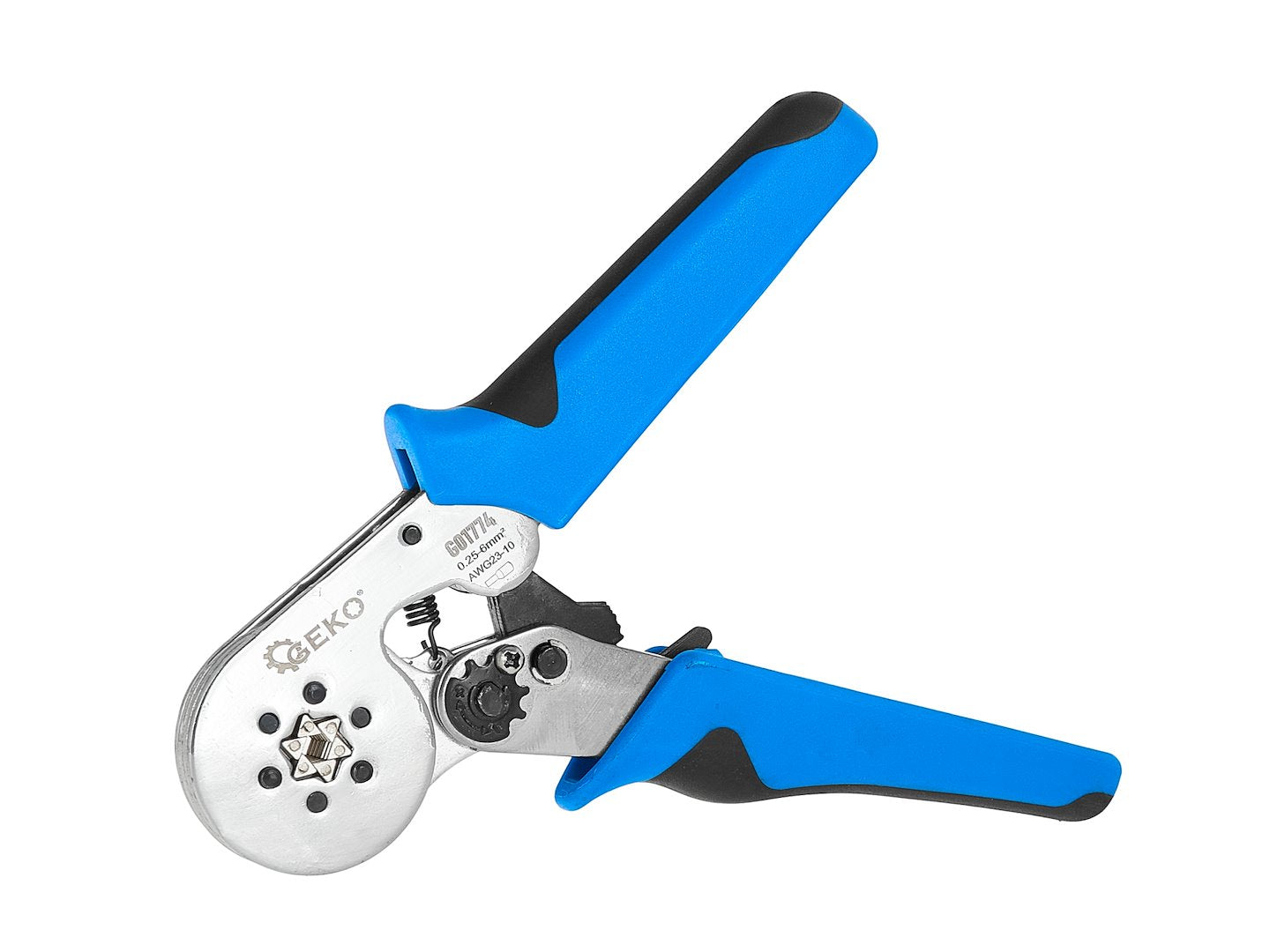 CLESTE PENTRU SERTIZAT CONECTORI 0.25-6MM² GEKO