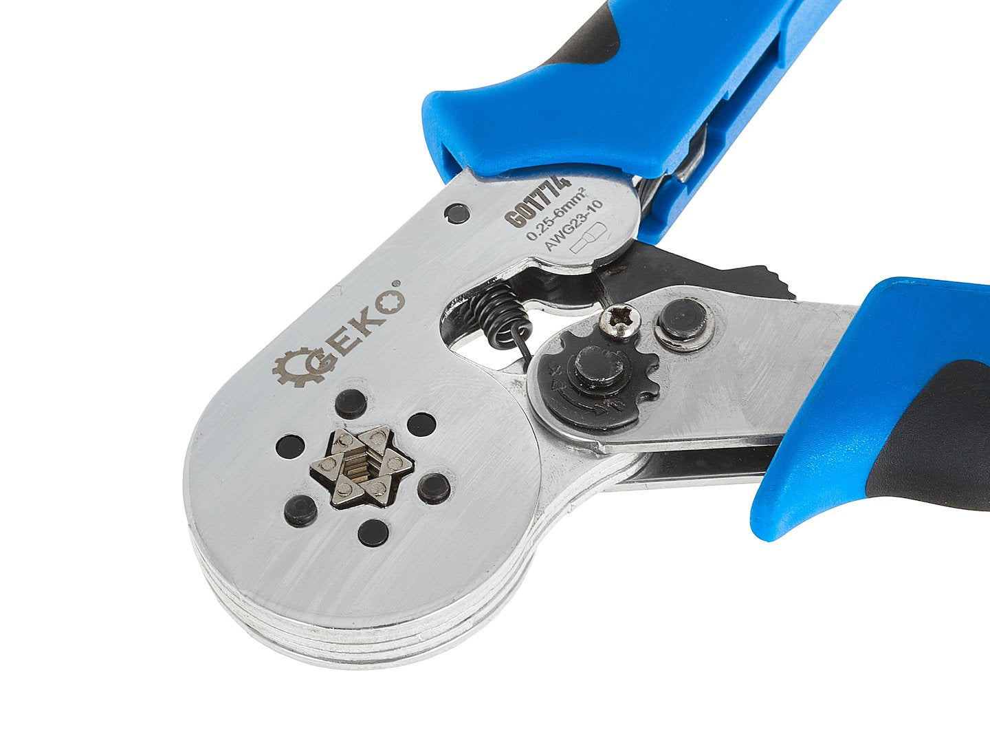 CLESTE PENTRU SERTIZAT CONECTORI 0.25-6MM² GEKO