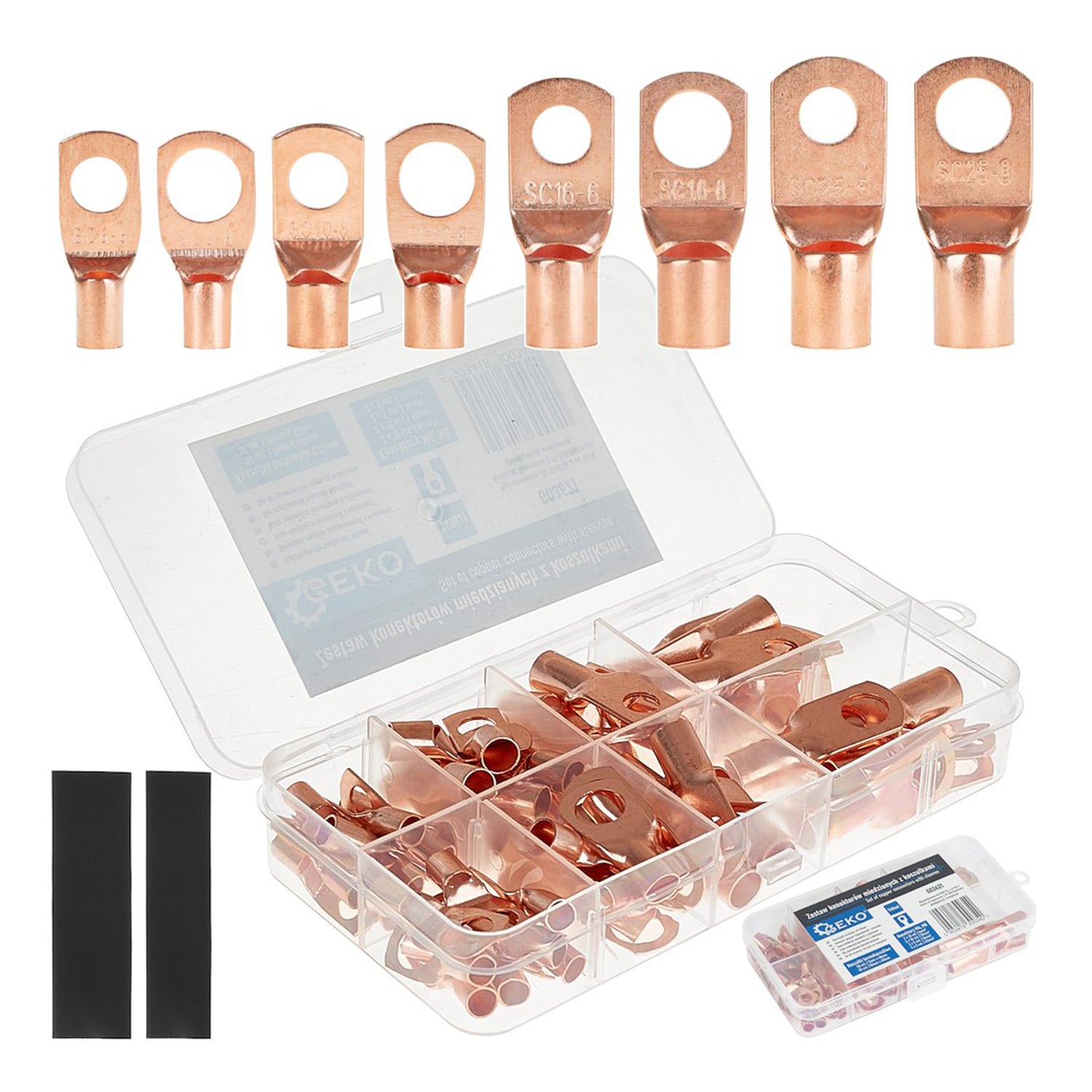 SET PAPUCI CONECTORI ELECTRICI DIN CUPRU 140 BUC