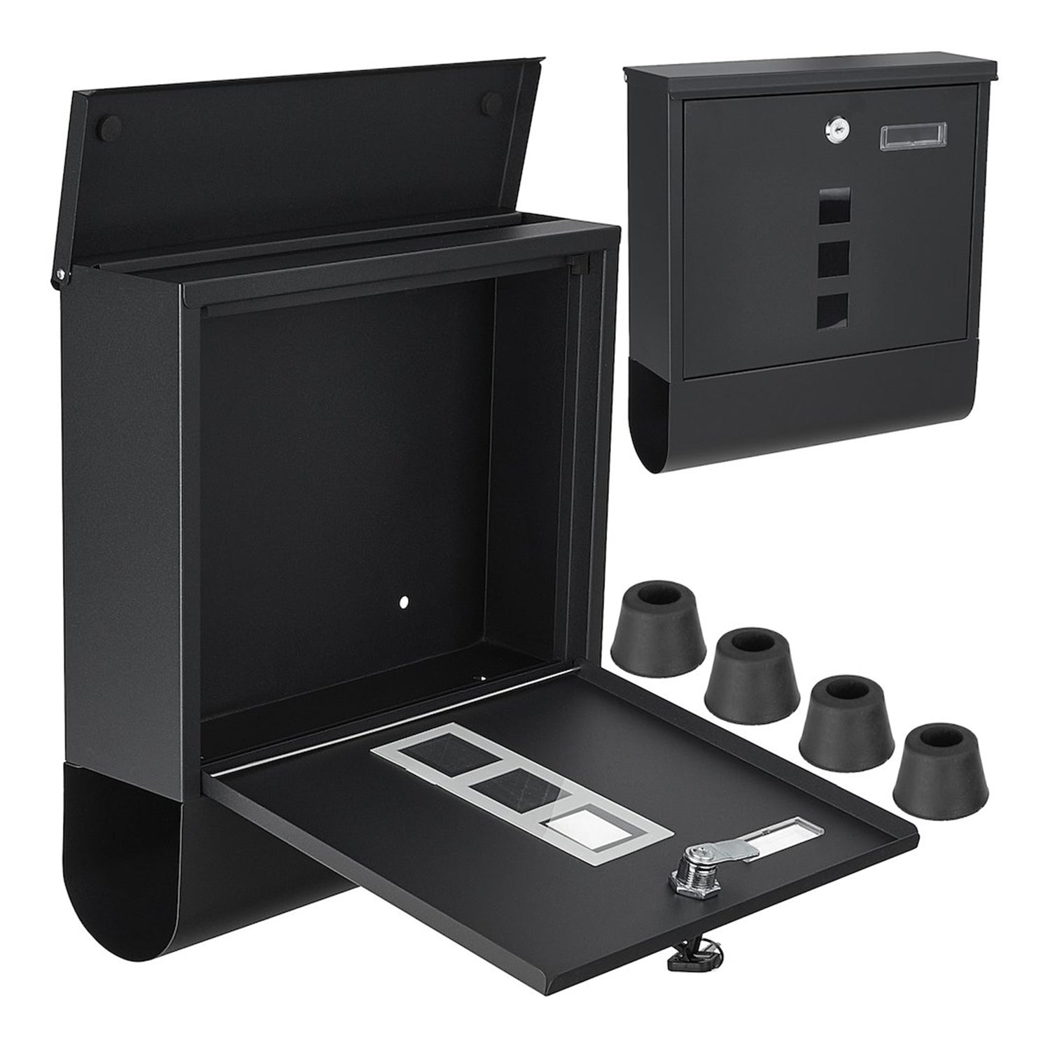 CUTIE POSTALA 34X30.7X10 CM NEGRU