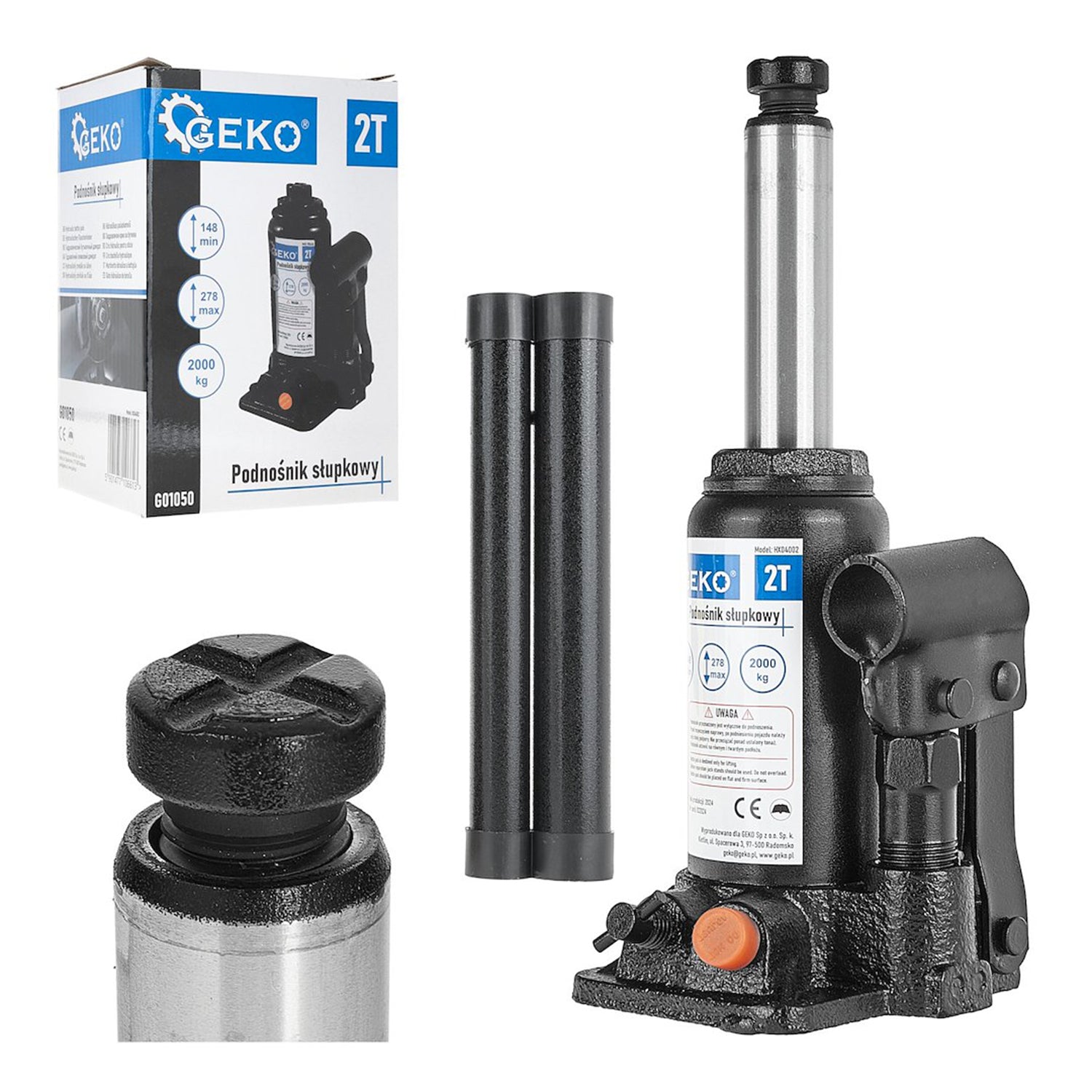 CRIC HIDRAULIC TIP BUTELIE 2T GEKO