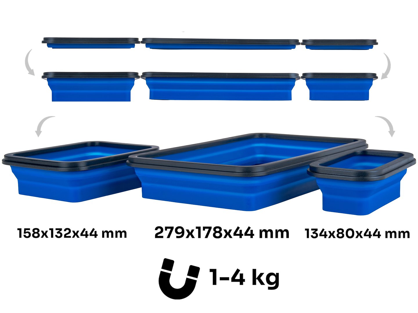SET TAVI MAGNETICE PLIABILE DIN SILICON 3 PIESE GEKO