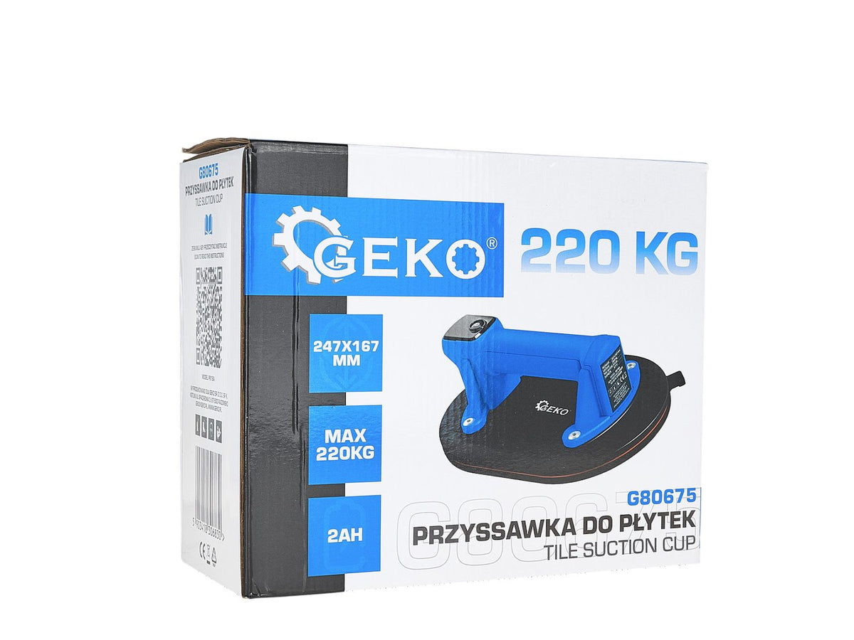 Ventuza cu acumulator 247x167mm 3.7v 2.0ah 220 kg Geko