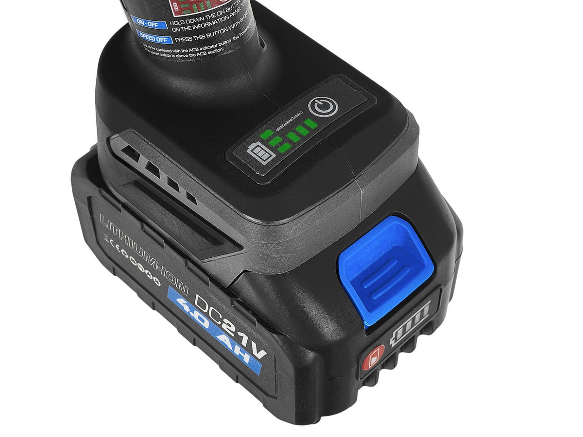 Polizor unghiular cu 2 acumulatori 125mm 950W 21V 4ah Geko