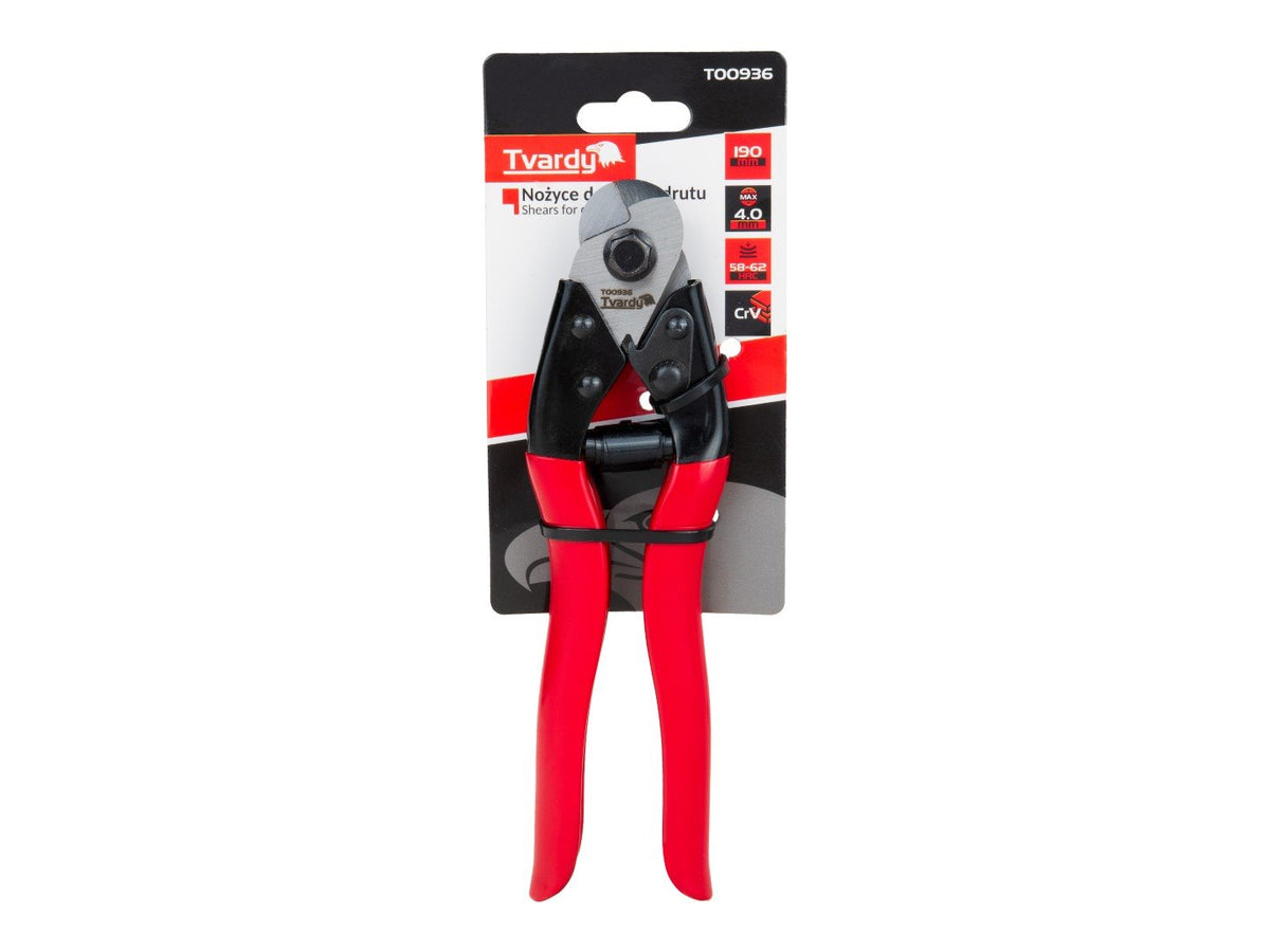 Cleste pentru taiere cablu si sarma 190mm Tvardy