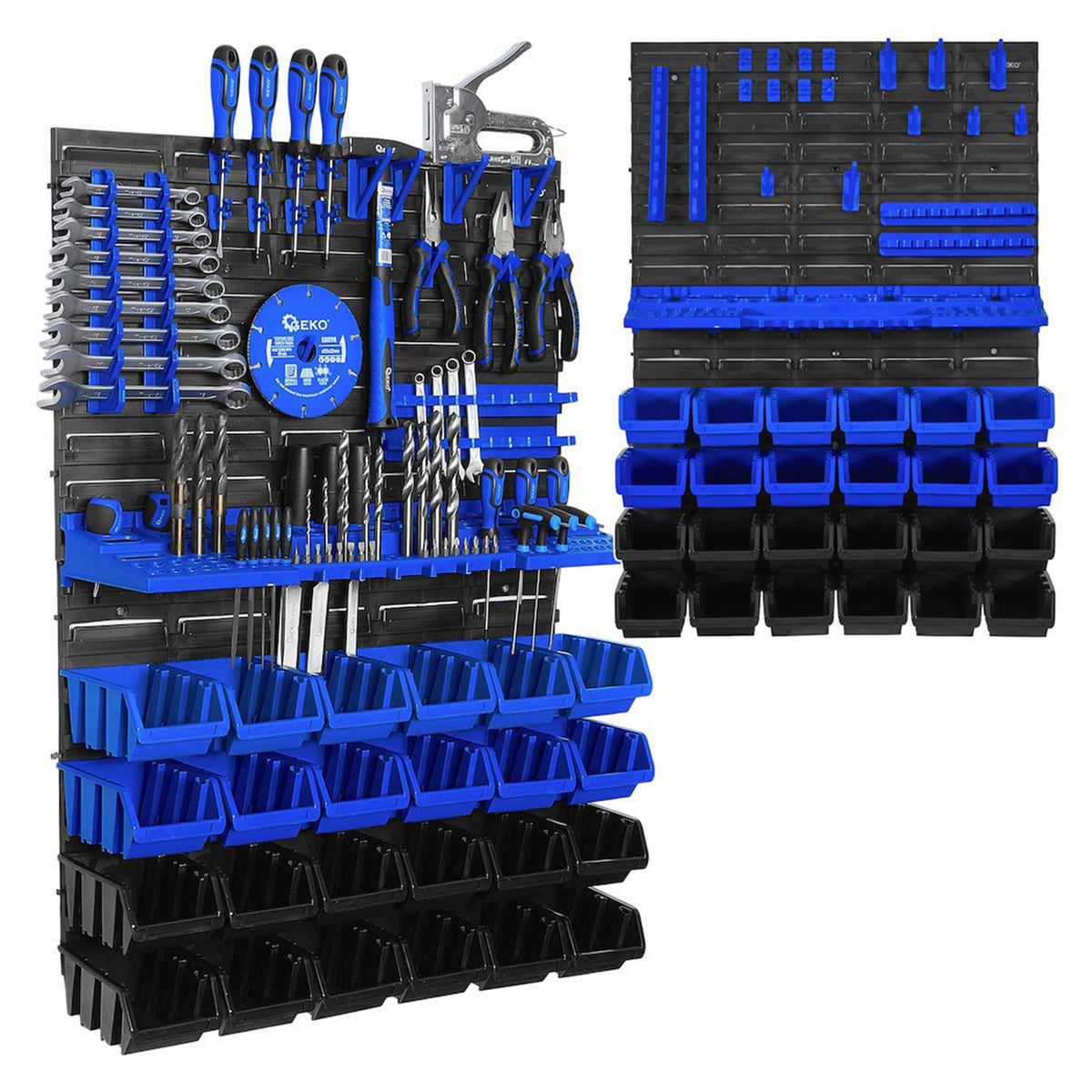 Panou suport organizator de scule cu cutii depozitare 576x780mm Geko