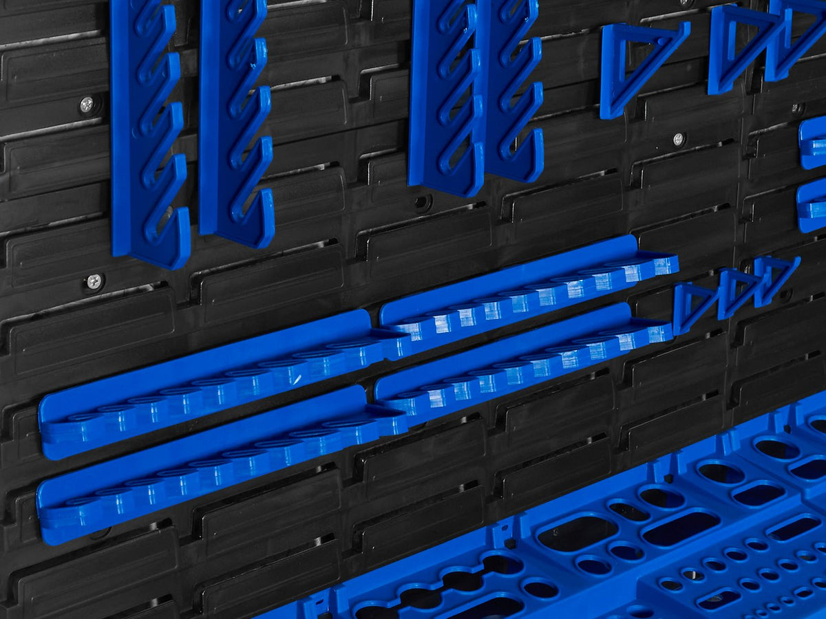 Panou suport organizator de scule cu cutii depozitare 136 piese 2304x780mm Geko