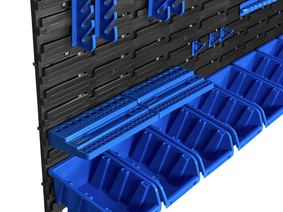 Panou suport organizator de scule cu cutii depozitare 140 piese 2304x780mm Geko