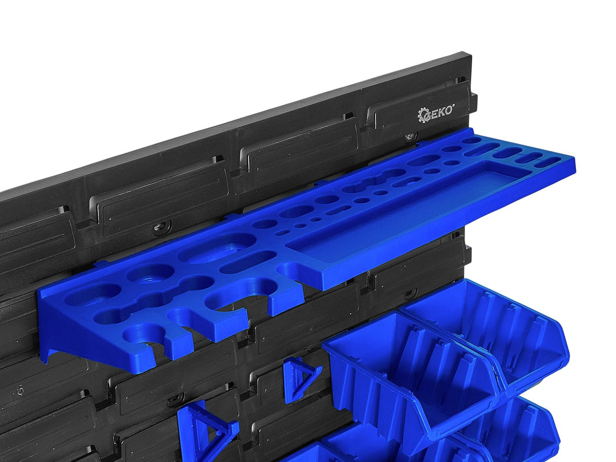 Panou suport organizator de scule cu cutii depozitare 69 piese 1152x780mm Geko