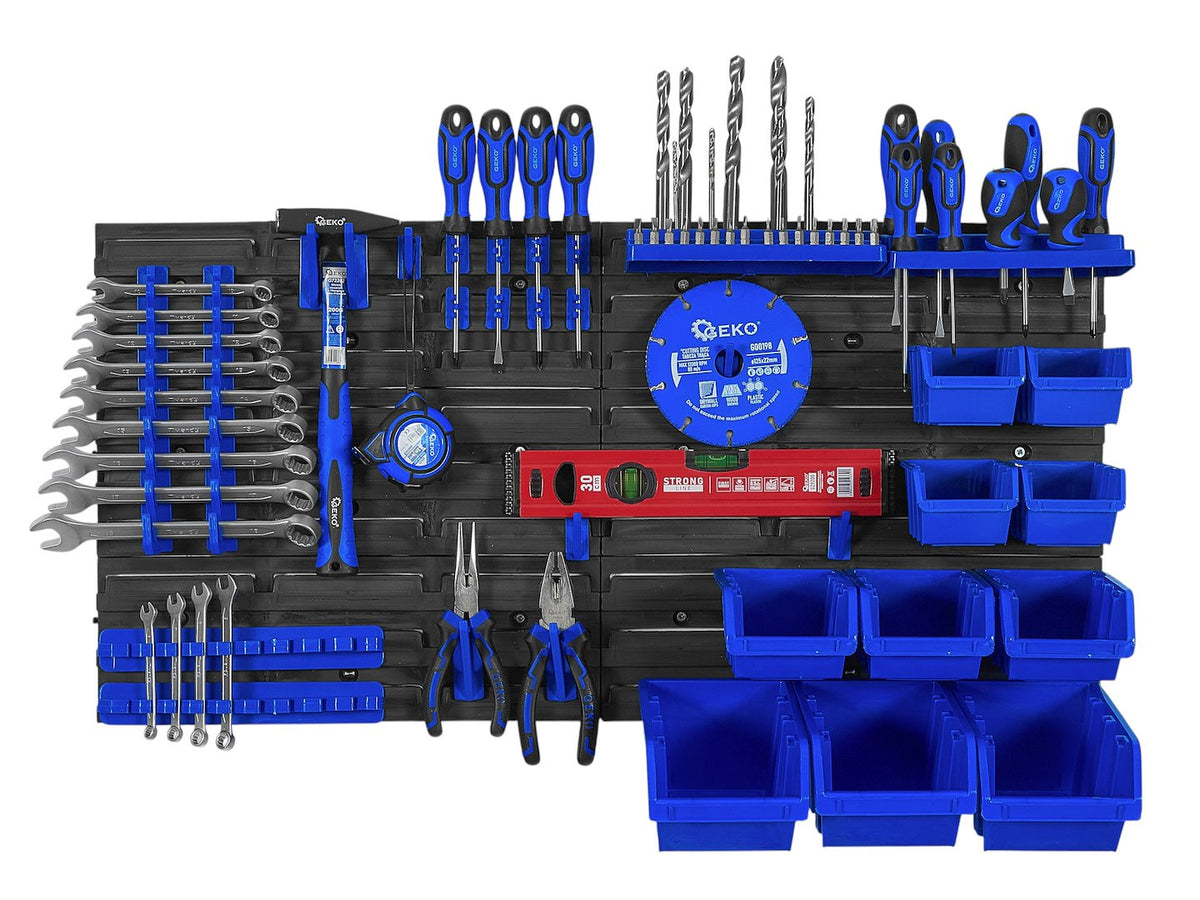 Panou suport organizator de scule cu cutii depozitare 390x780mm Geko