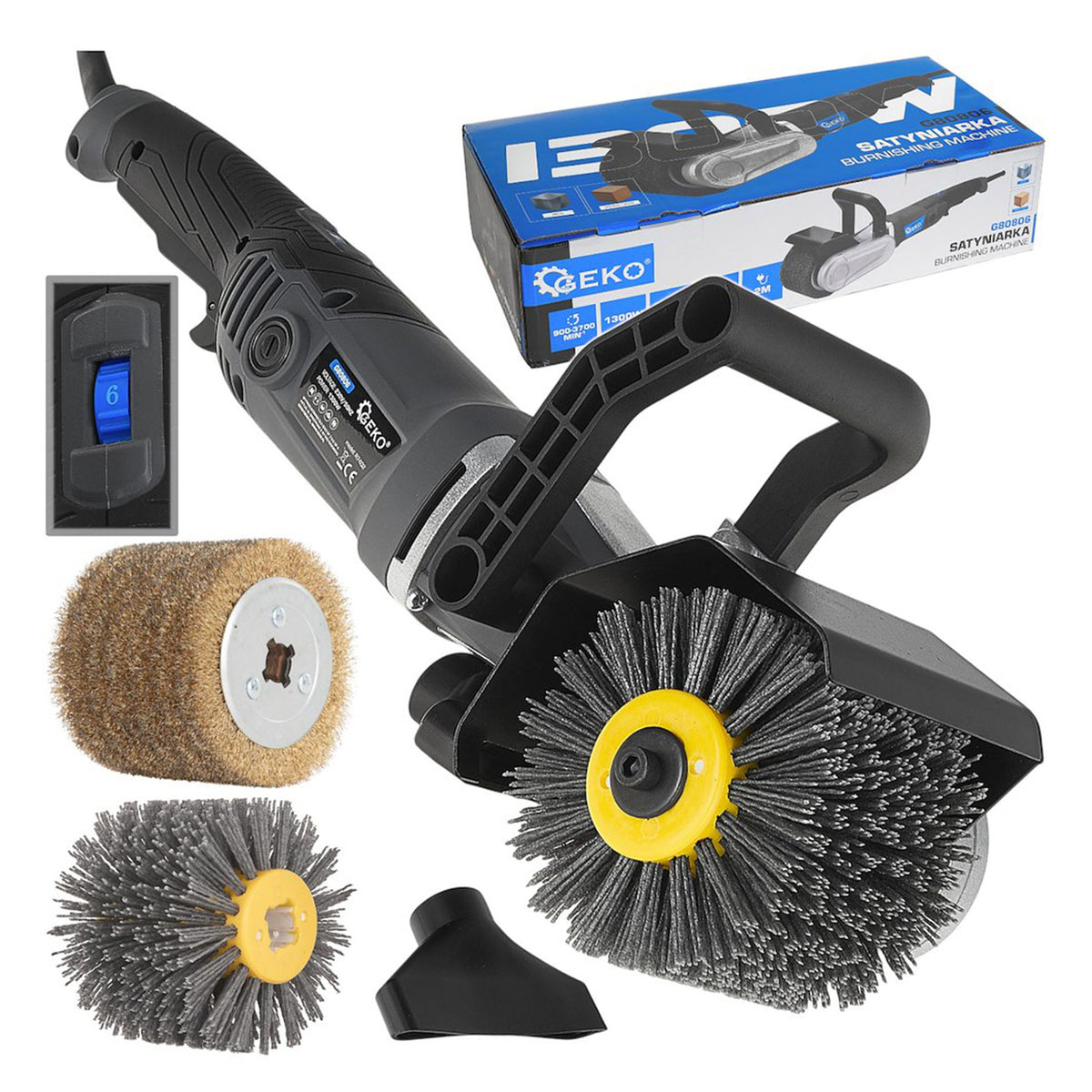 Masina electrica de satinat pentru lemn si metal 1300w Geko