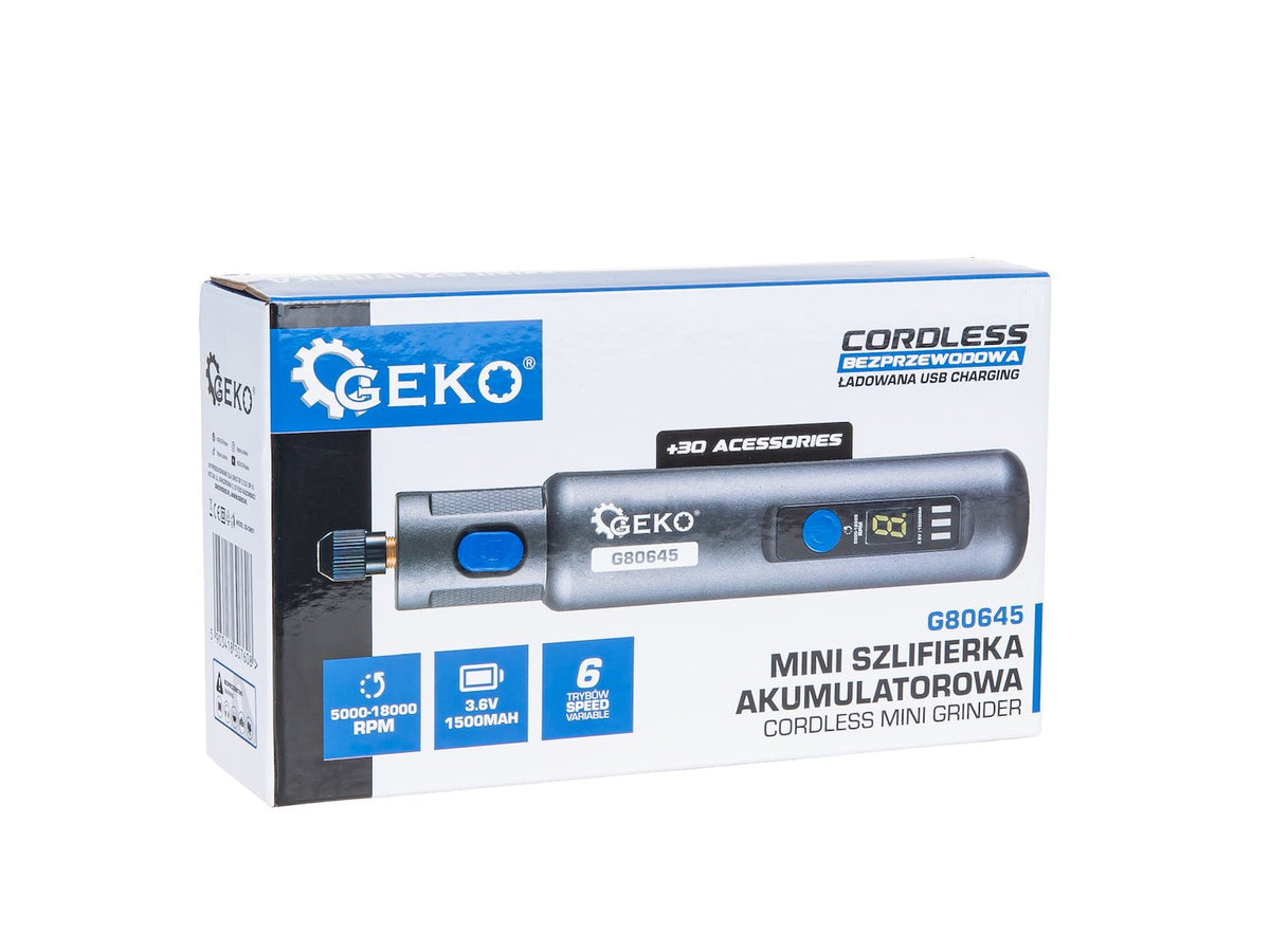 Mini polizor cu acumulator si accesorii 3.6v 1500mah Geko