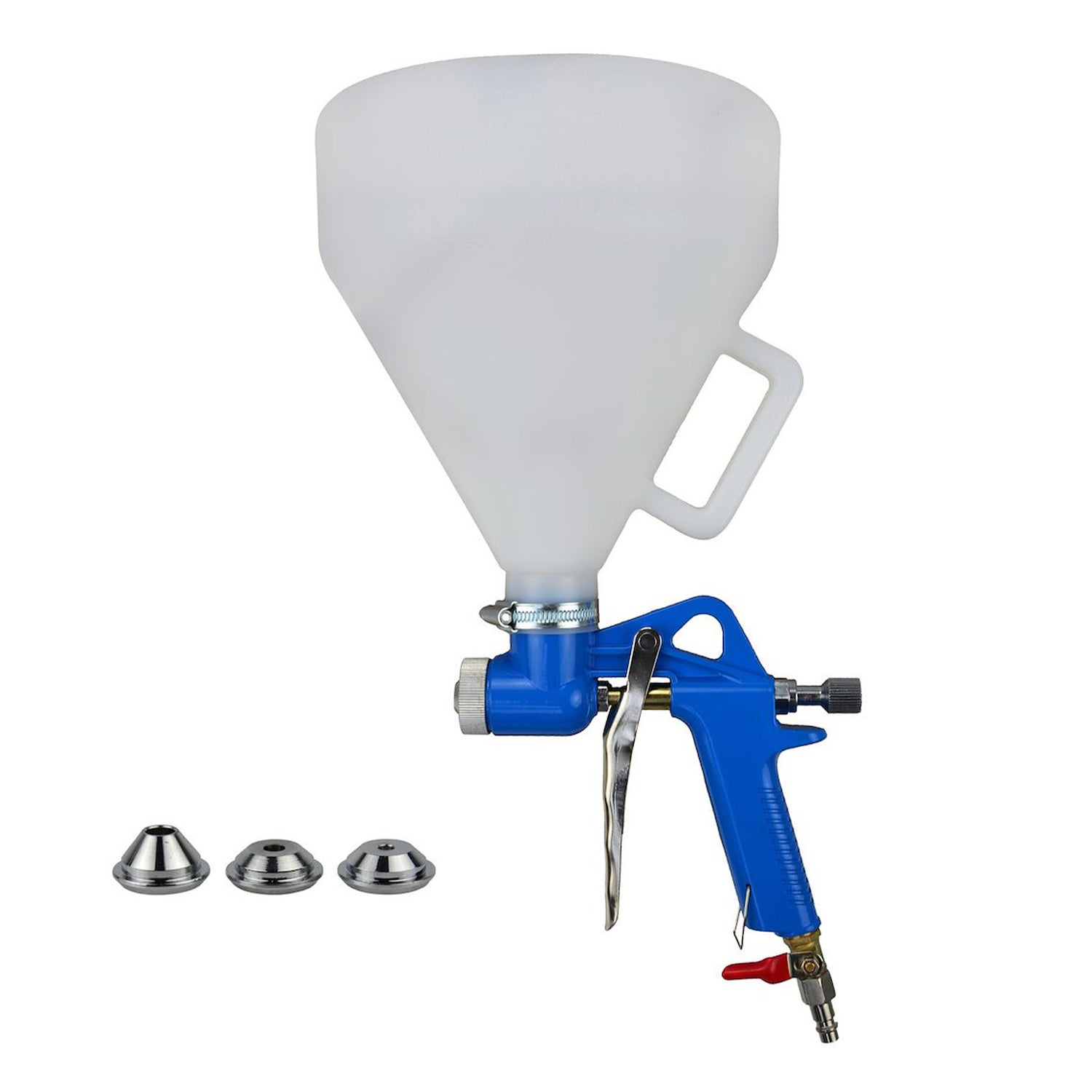 PISTOL PNEUMATIC PENTRU TENCUIALA GLET VOPSEA IPSOS DUZA 4, 6, 8MM REZERVOR 4.5L