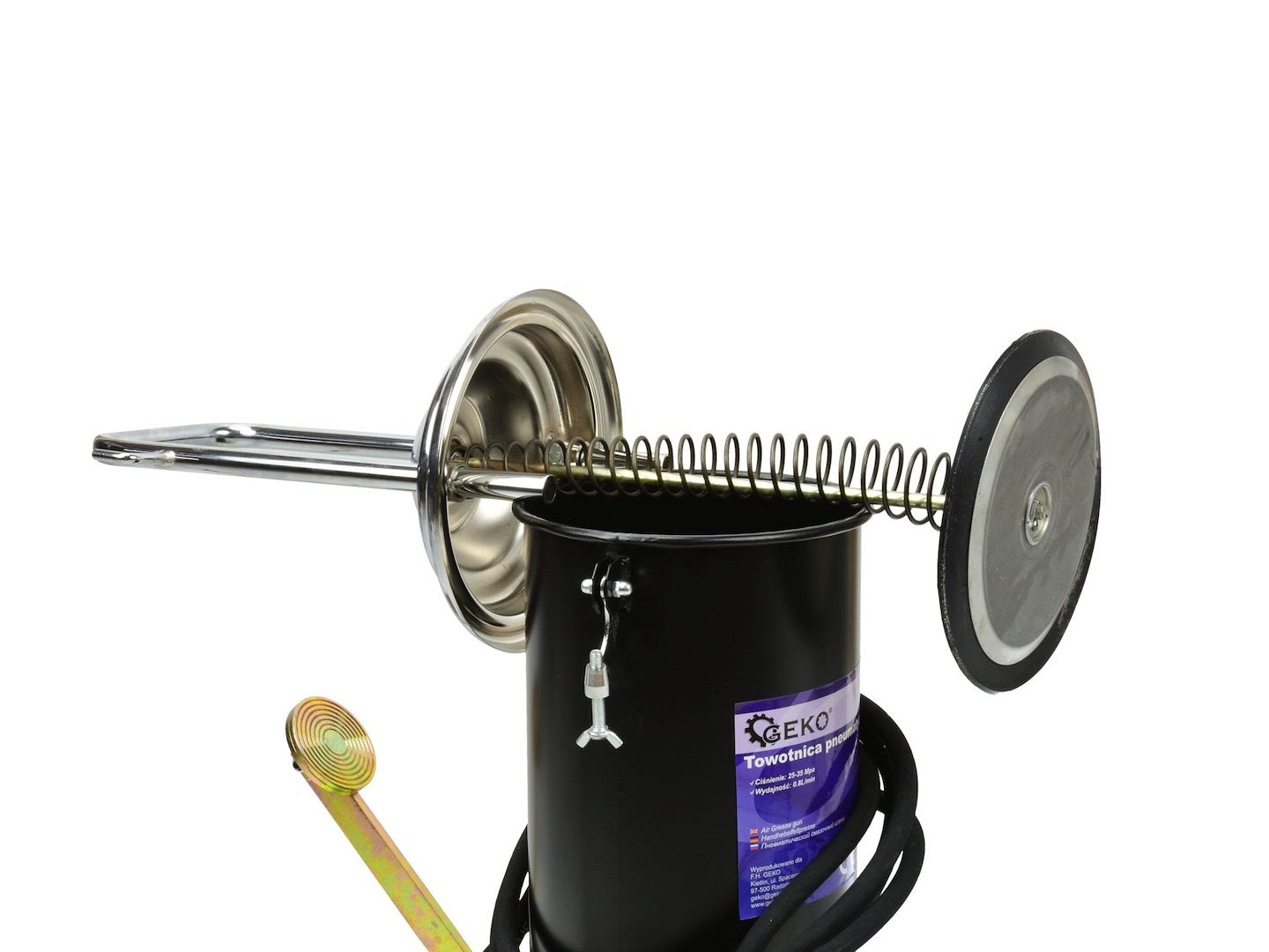 POMPA DE GRESAT CU PEDALA 15L SI FURTUN 4M GEKO