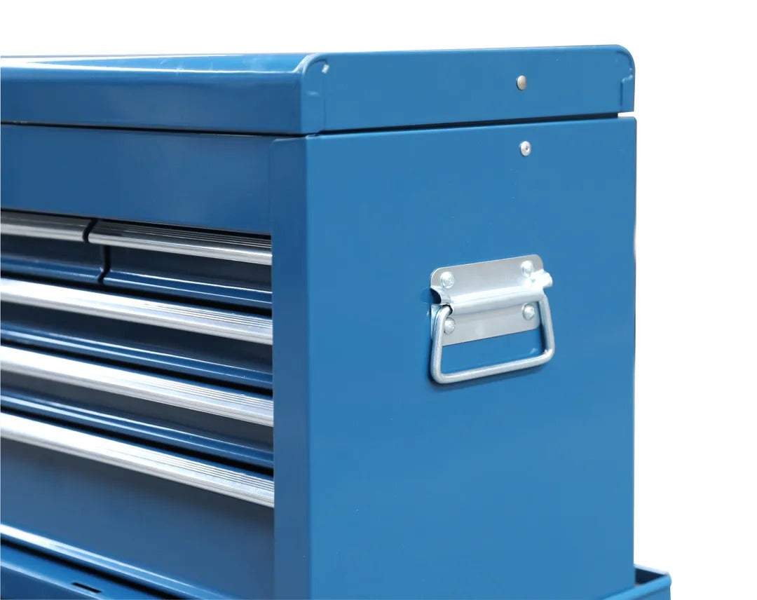 DULAP METALIC PREMIUM PENTRU SCULE, 2 PIESE, 6 SERTARE SI 2 USI, ALBASTRU, HBM, OLANDA, 61,4 X 33 X 106,4 CM