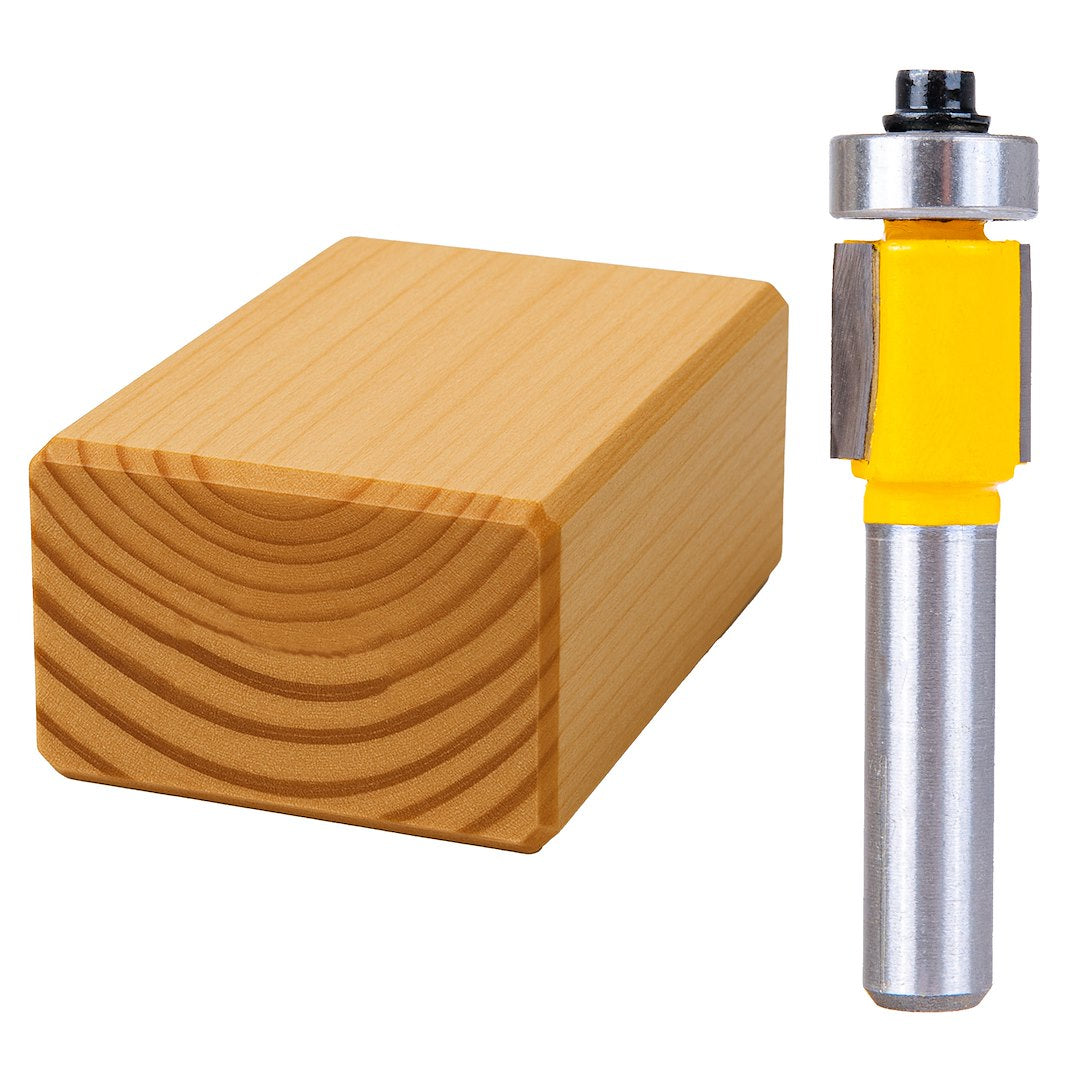 SET 12 FREZE PENTRU LEMN CU DIAMETRU 8MM - HSS, CU SUPORT - GEKO