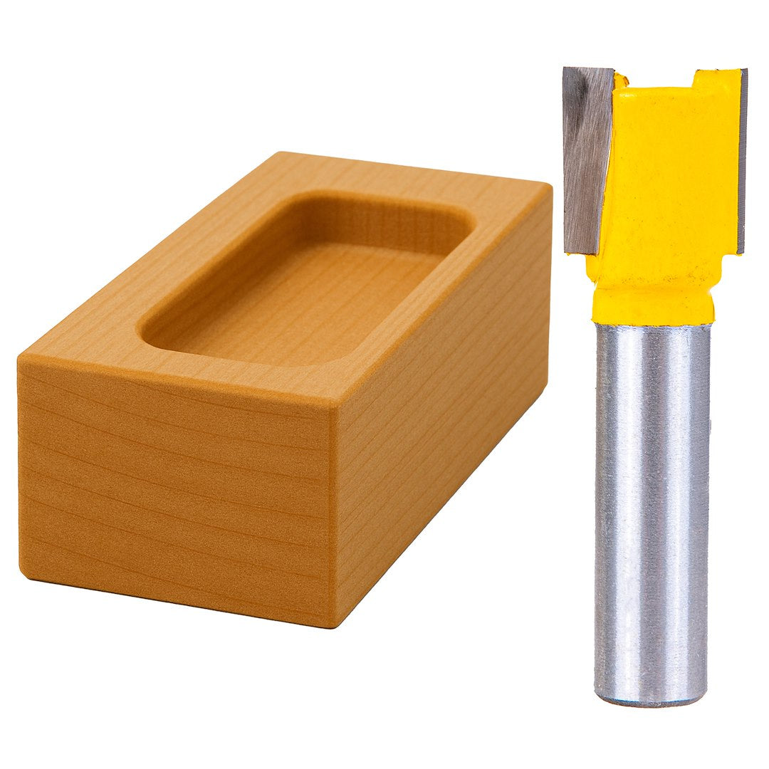 SET 12 FREZE PENTRU LEMN CU DIAMETRU 8MM - HSS, CU SUPORT - GEKO