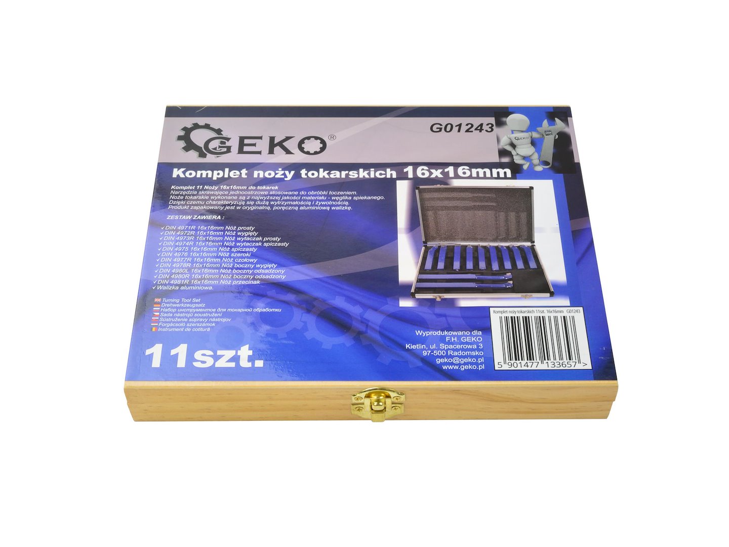 SET 11 CUTITE STRUNG 16X16 MM CU VARFURI DIN CARBURA METALICA